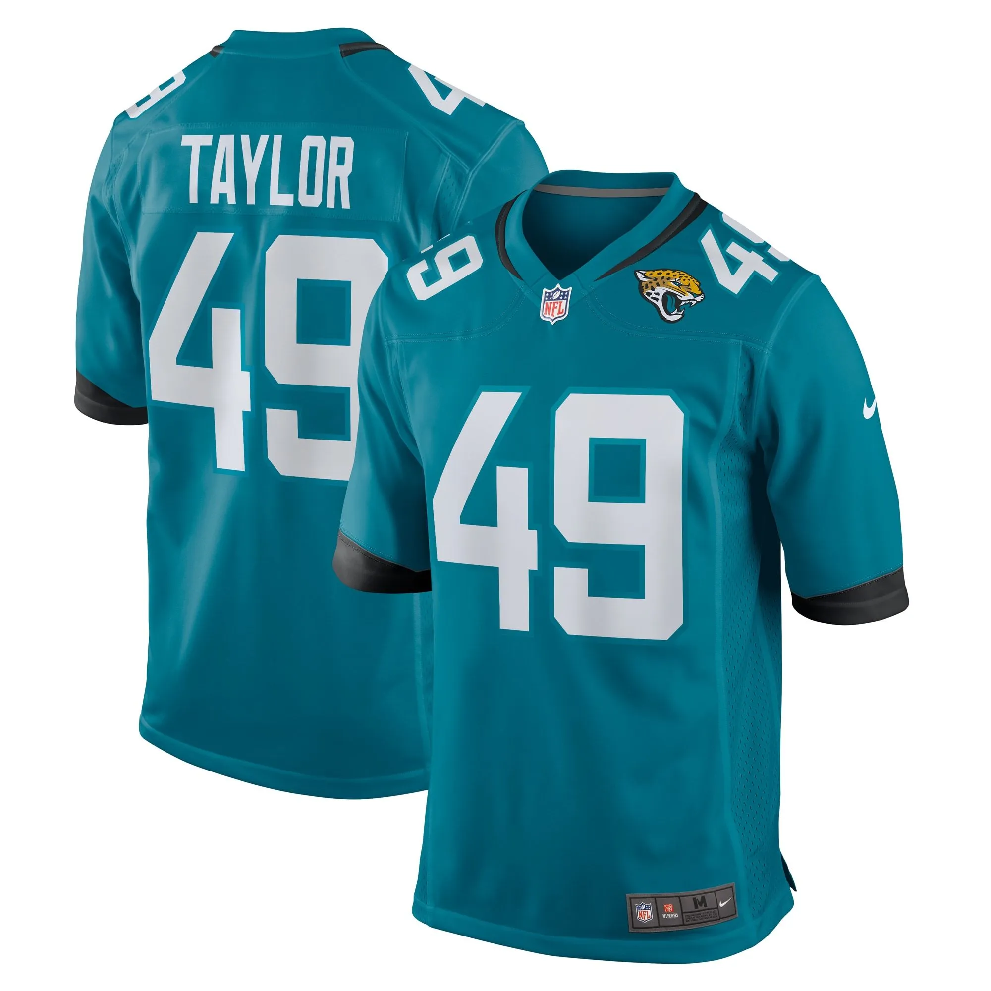 Leonard Taylor Jacksonville Jaguars   Game Jersey -  Teal