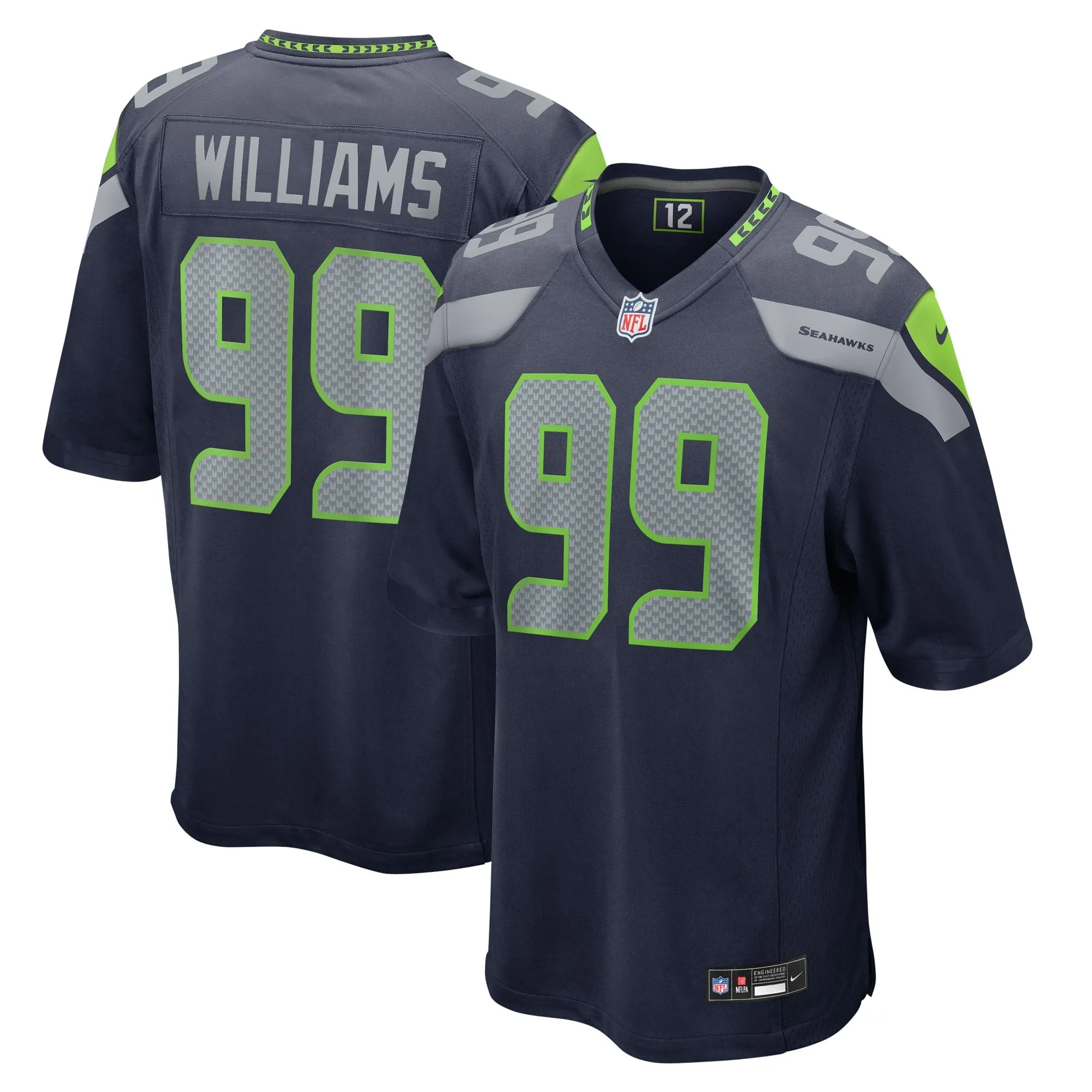 Leonard Williams Seattle Seahawks   Game Jersey - College Navy