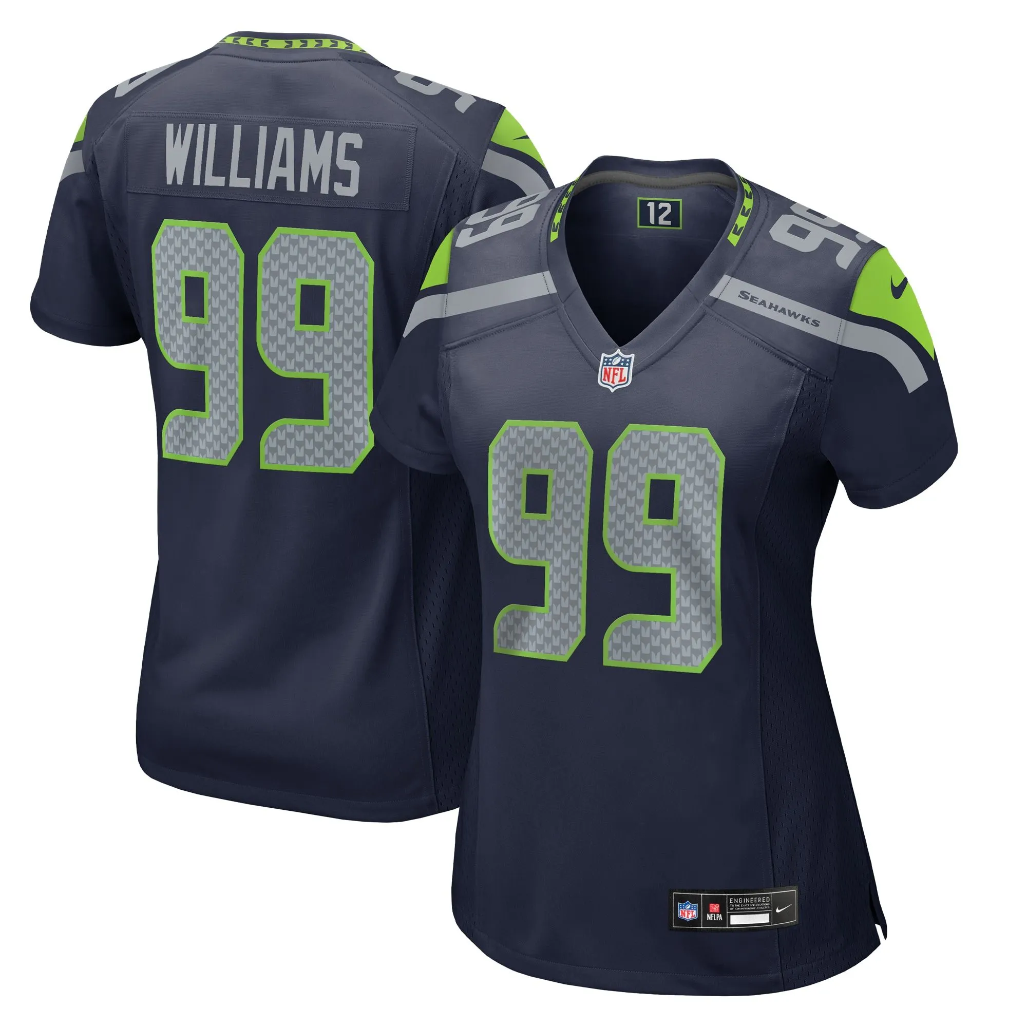 Leonard Williams Seattle Seahawks  Women's  Game Jersey - College Navy