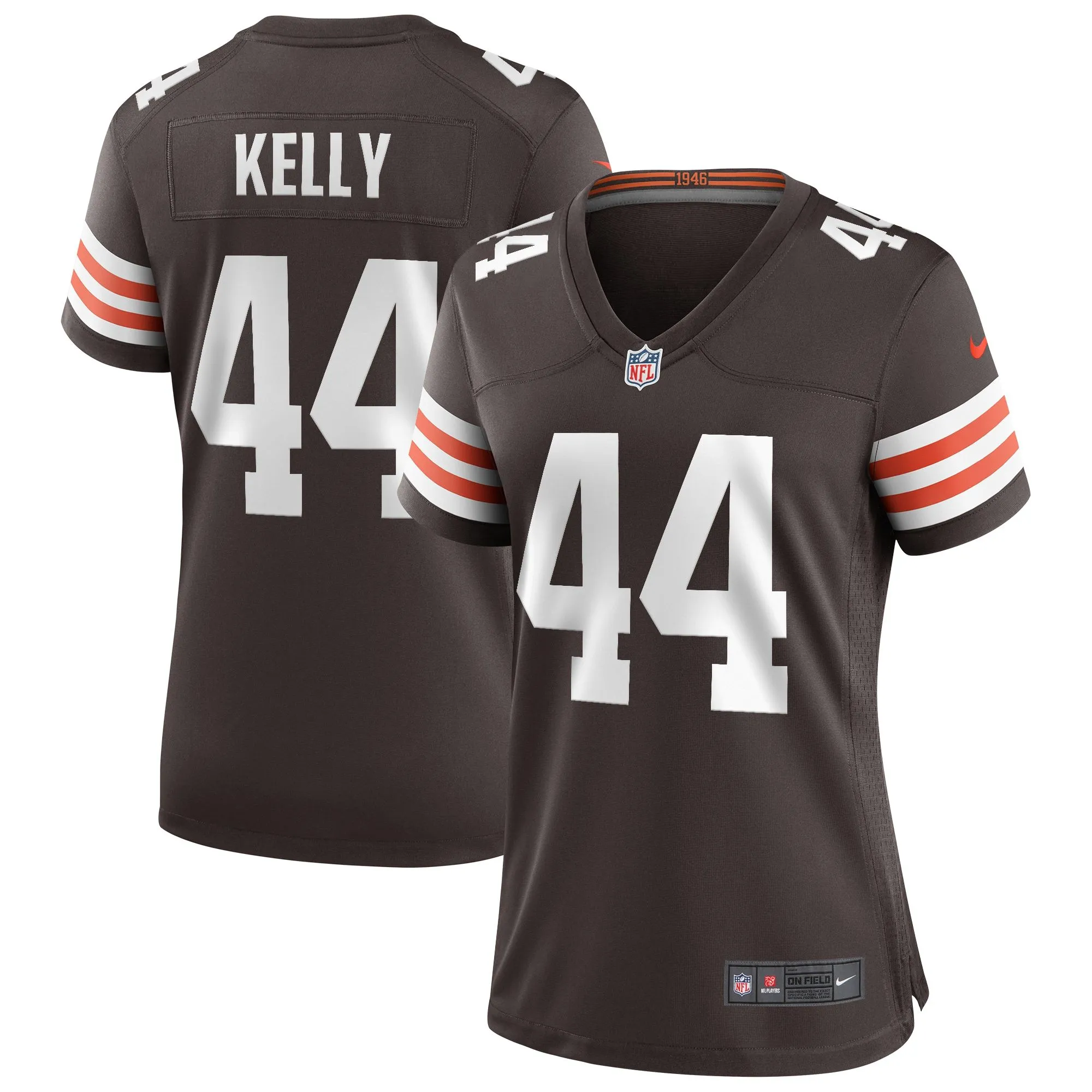 Leroy Kelly Cleveland Browns  Women's Game Retired Player Jersey - Brown