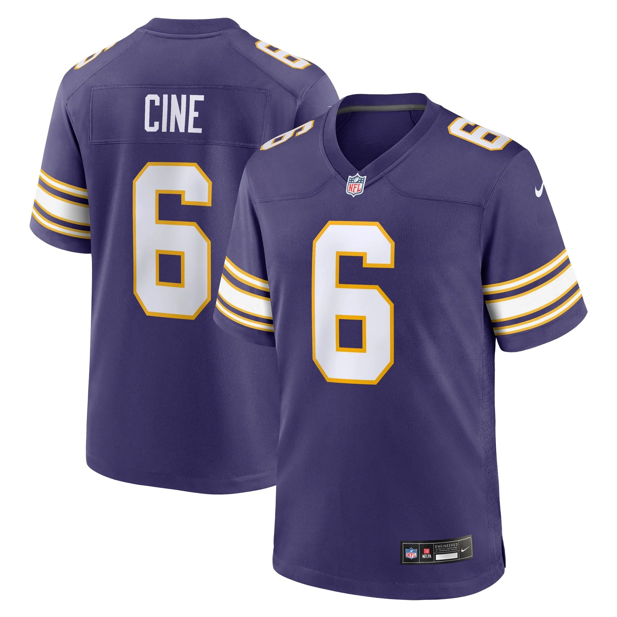 Lewis Cine Minnesota Vikings  Classic Player Game Jersey - Purple