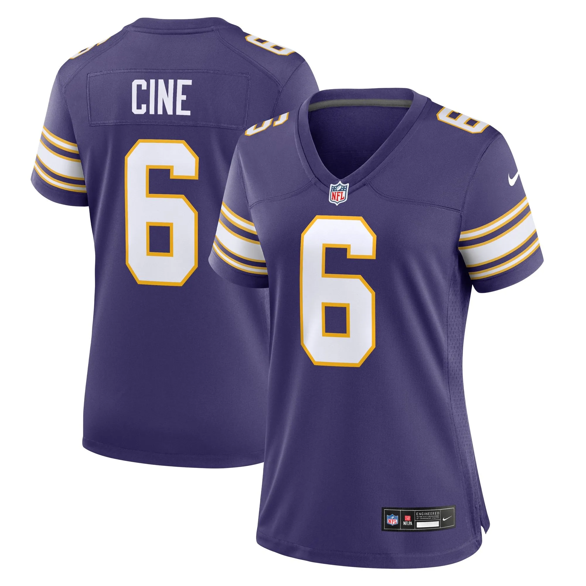 Lewis Cine Minnesota Vikings  Women's Classic Player Game Jersey - Purple