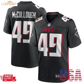 Liam Mccullough Atlanta Falcons  Team Game Jersey    Black