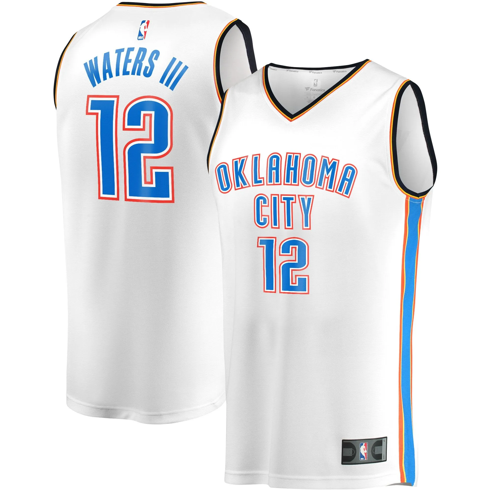 Lindy Waters III Oklahoma City Thunder Fanatics Branded Youth Fast Break Player Jersey - Association Edition - White