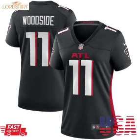 Logan Woodside Atlanta Falcons  Women's Team Game Jersey    Black