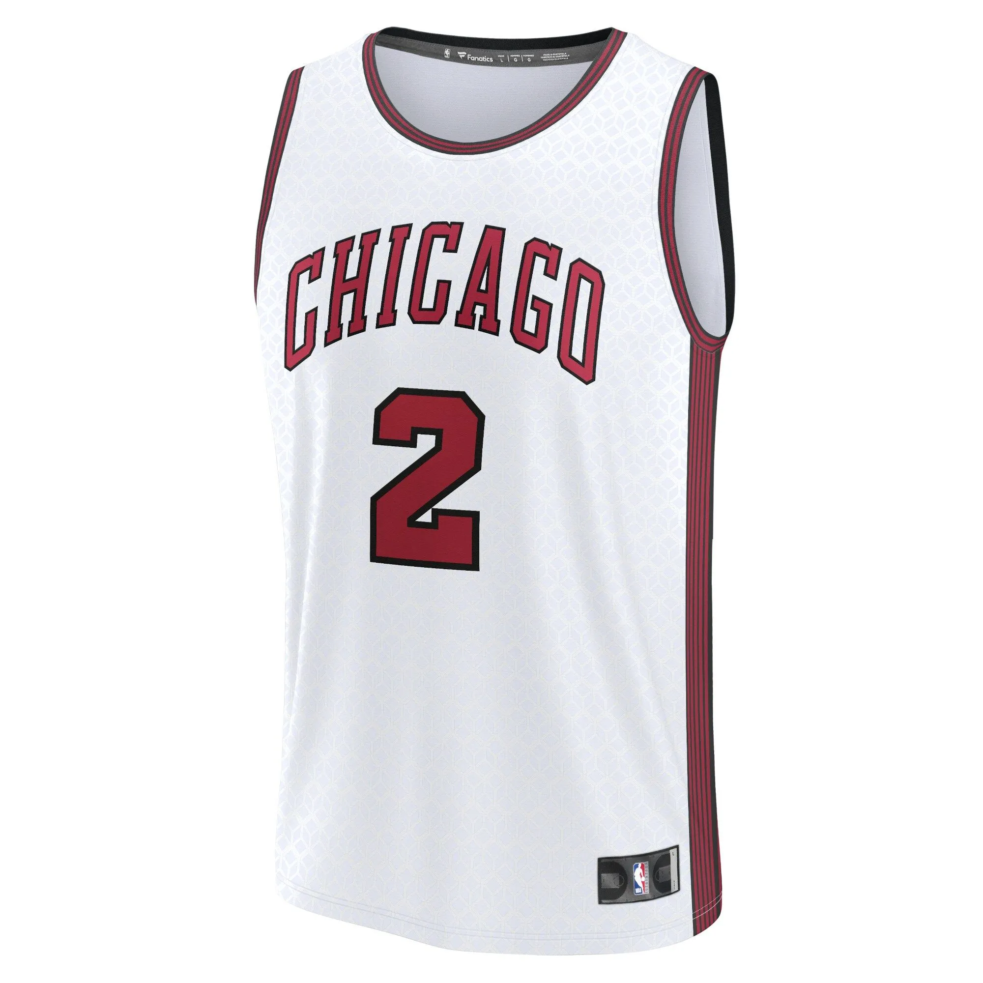 Lonzo Ball Chicago Bulls Fanatics Branded Fastbreak Jersey - City Edition - White