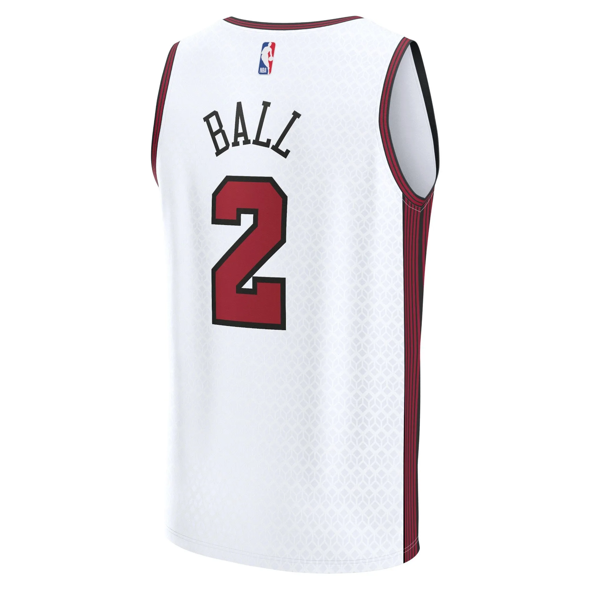 Lonzo Ball Chicago Bulls Fanatics Branded Fastbreak Jersey - City Edition - White