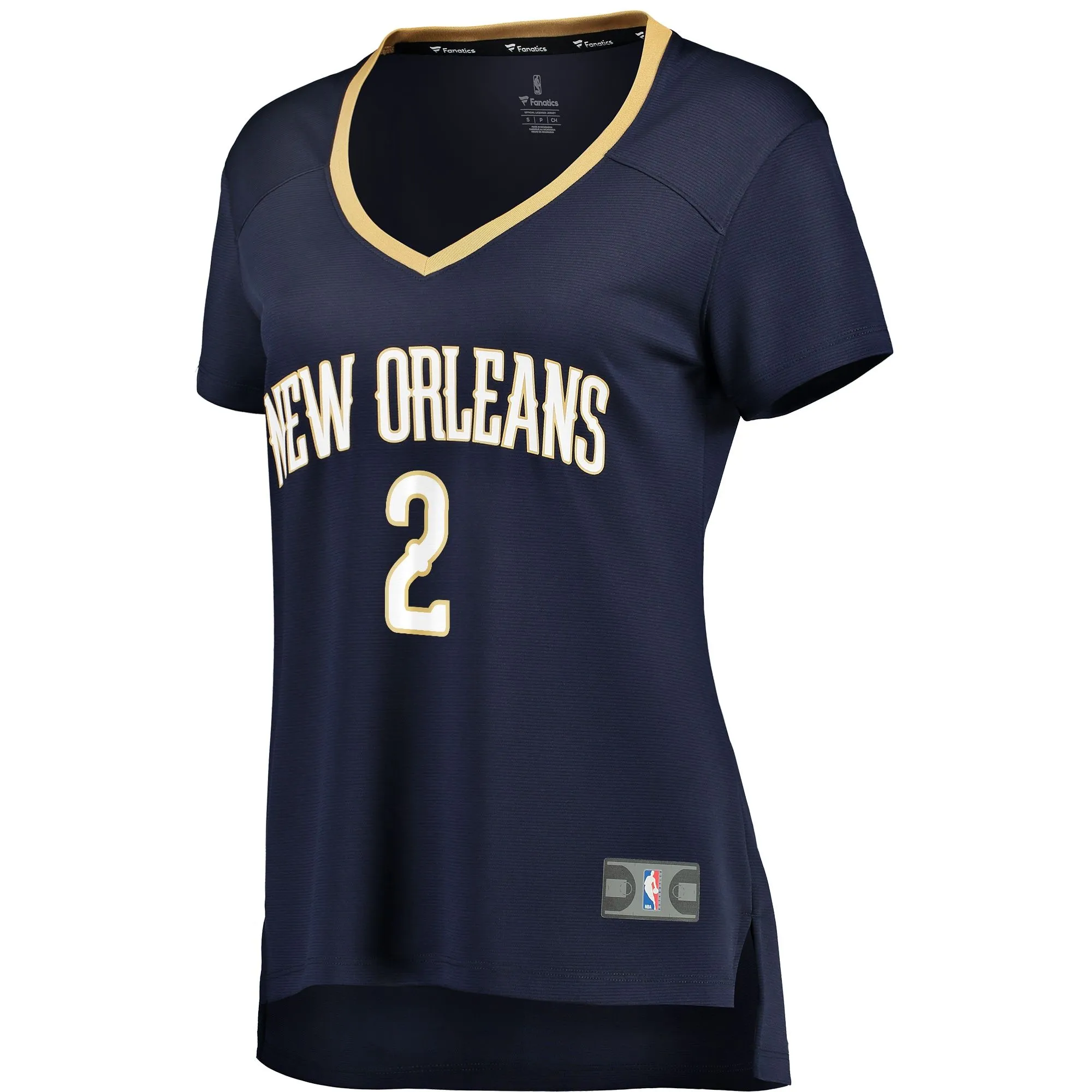 Lonzo Ball New Orleans Pelicans Fanatics Branded Women's Fast Break Replica Jersey Navy - Icon Edition