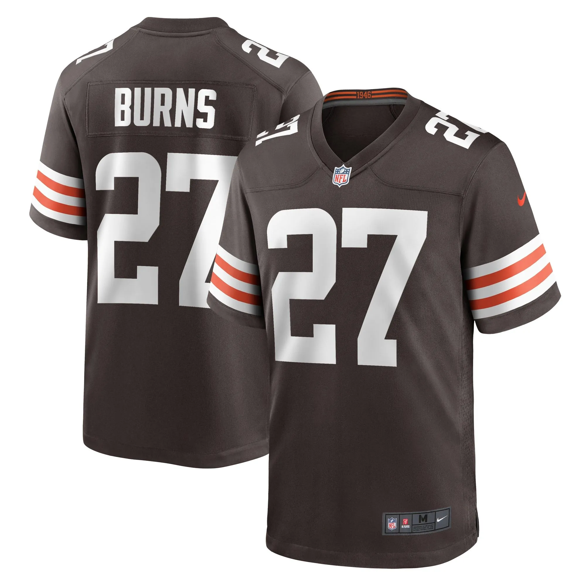 Lorenzo Burns Cleveland Browns  Team Game Jersey -  Brown