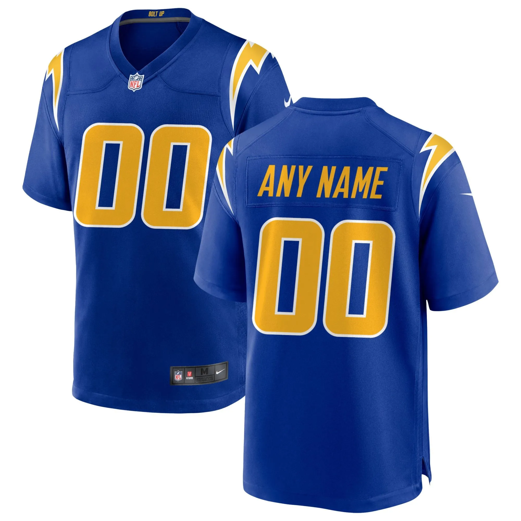 Los Angeles Chargers  Alternate Custom Game Jersey - Royal