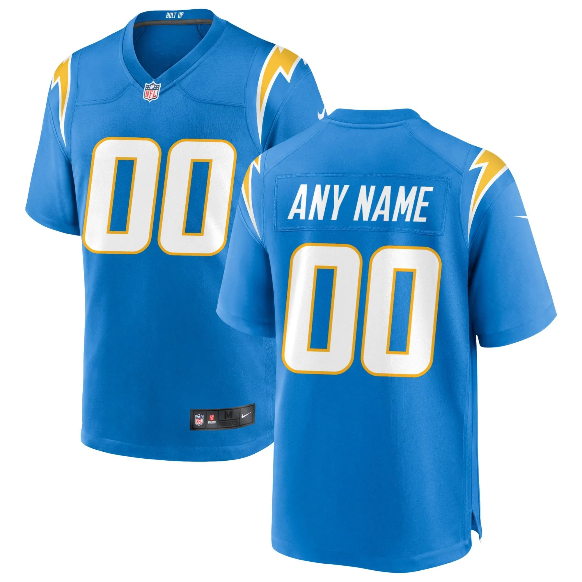 Los Angeles Chargers  Custom Game Jersey - Powder Blue