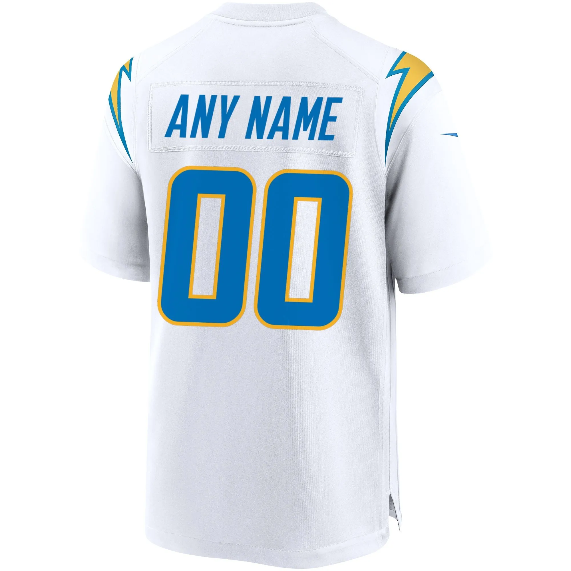 Los Angeles Chargers  Custom Game Jersey - White