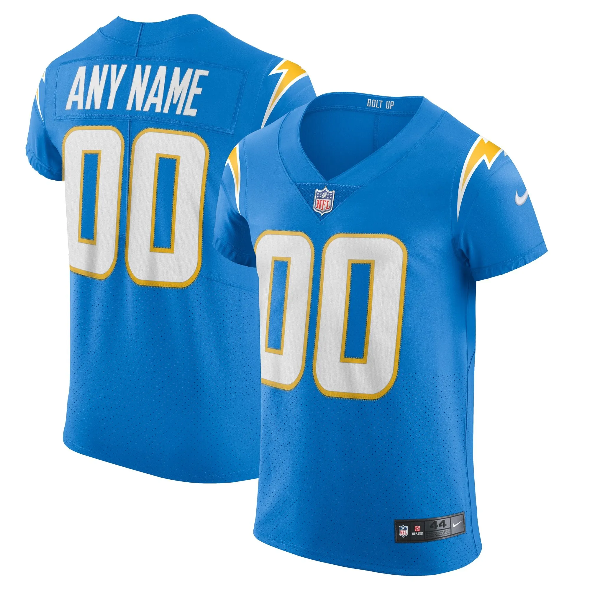 Los Angeles Chargers  Vapor Elite Custom Jersey - Powder Blue