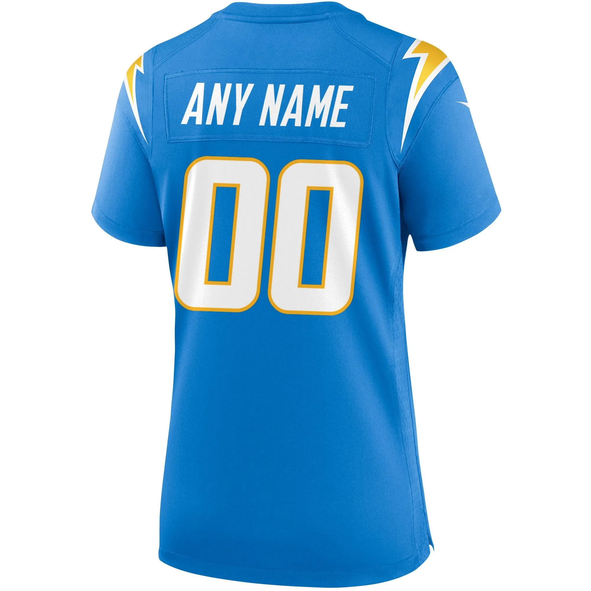 Los Angeles Chargers  Women's Custom Game Jersey - Powder Blue