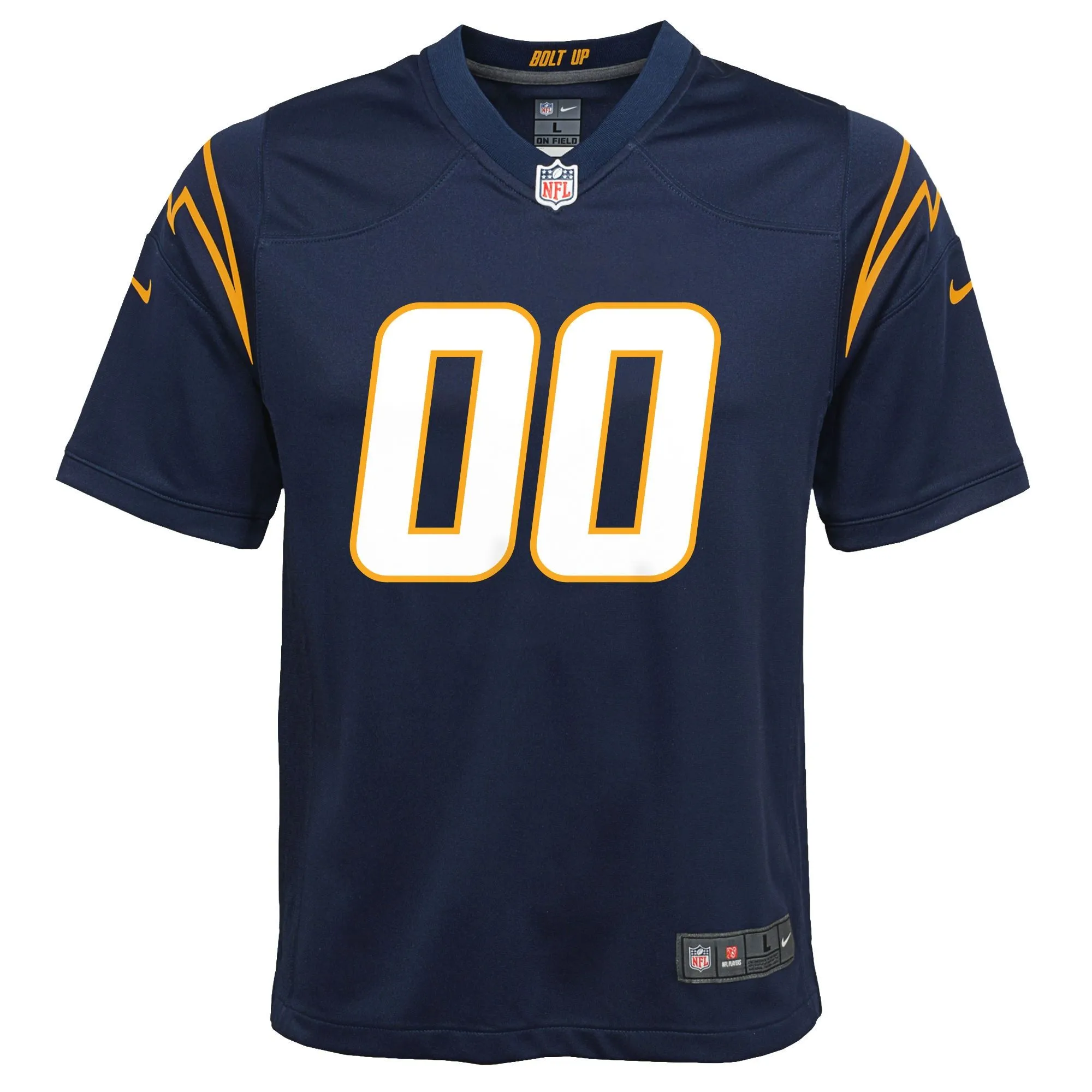 Los Angeles Chargers  Youth Alternate Custom Game Jersey - Navy