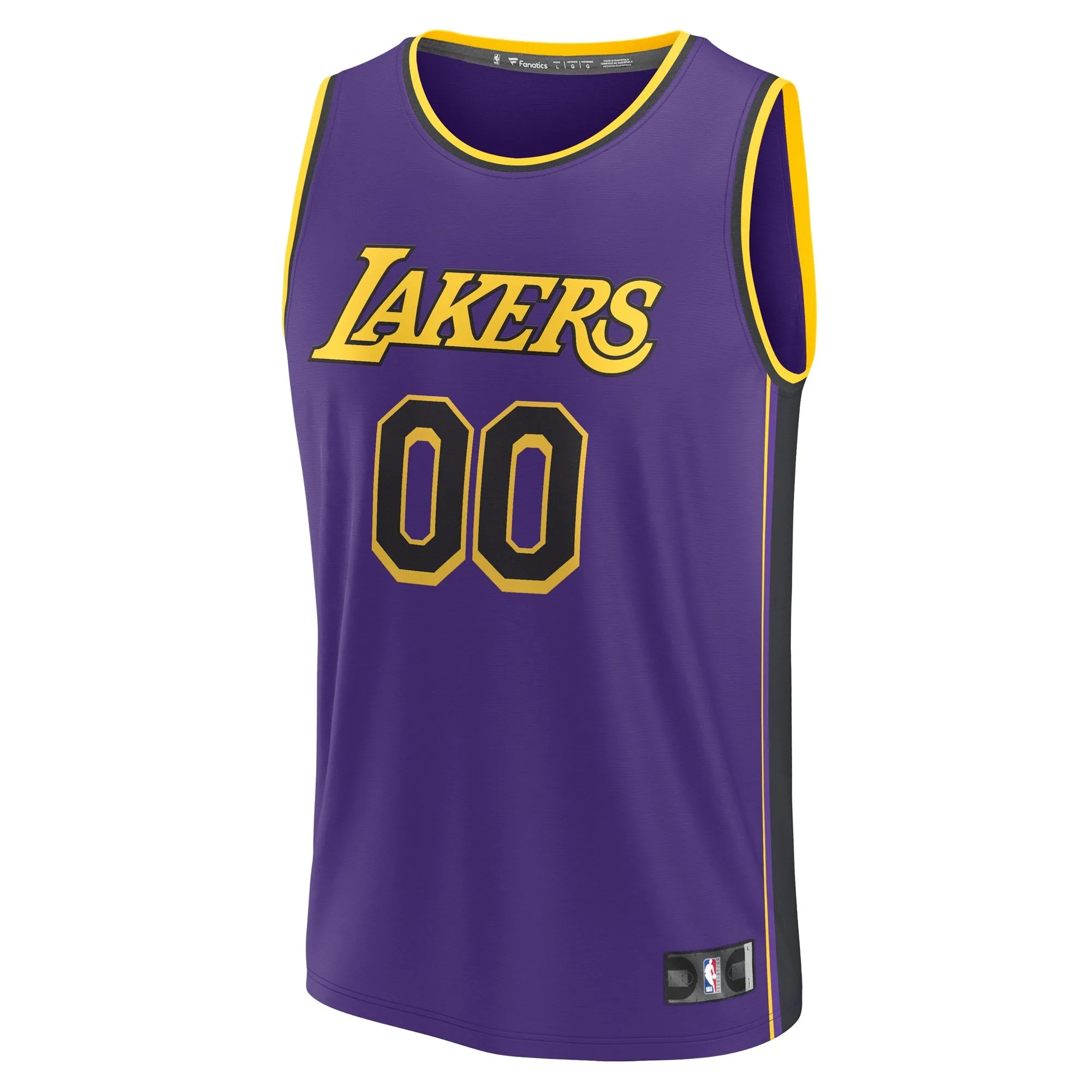 Los Angeles Lakers Fanatics Branded Youth Fast Break Replica Custom Jersey - Statement Edition - Purple