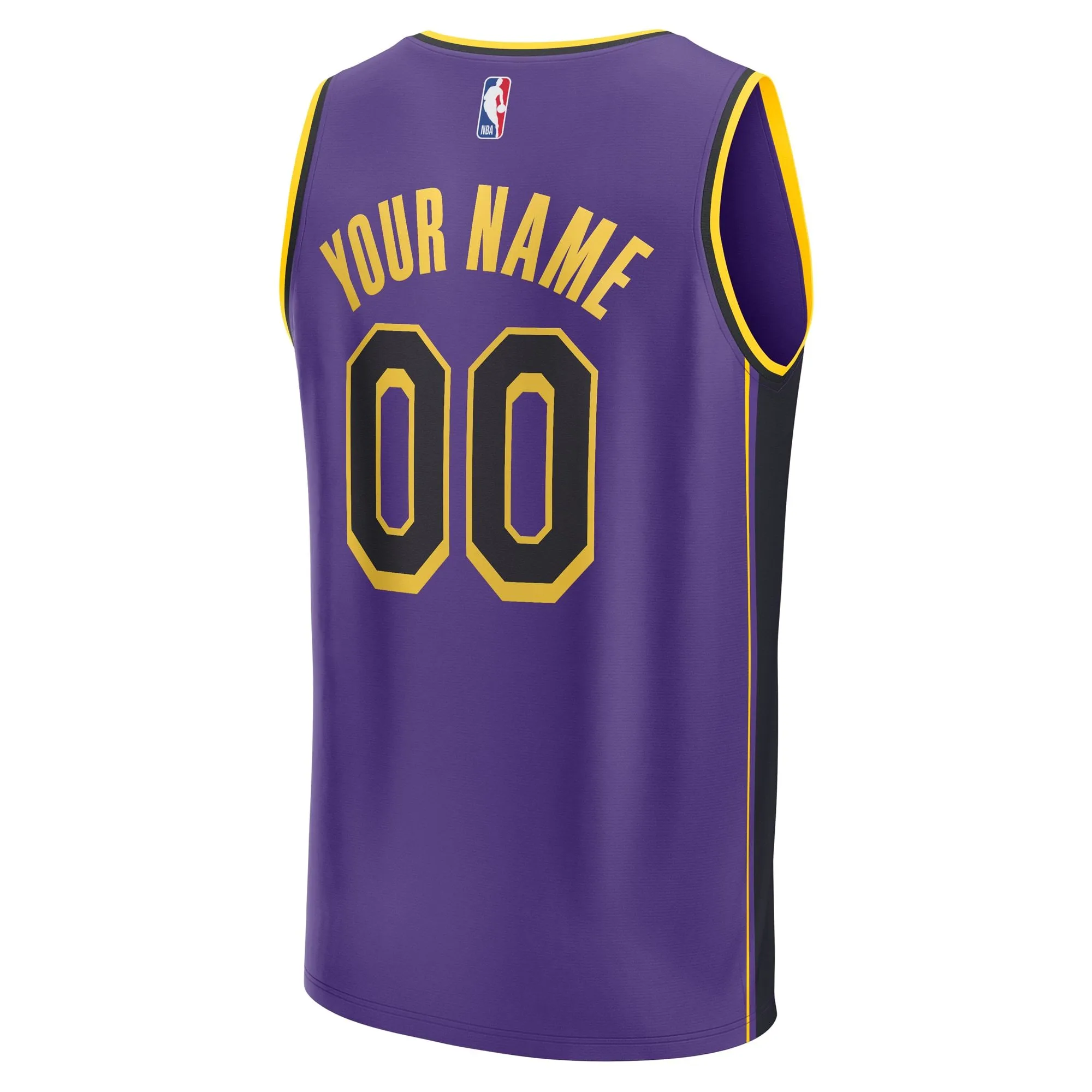 Los Angeles Lakers Fanatics Branded Youth Fast Break Replica Custom Jersey - Statement Edition - Purple