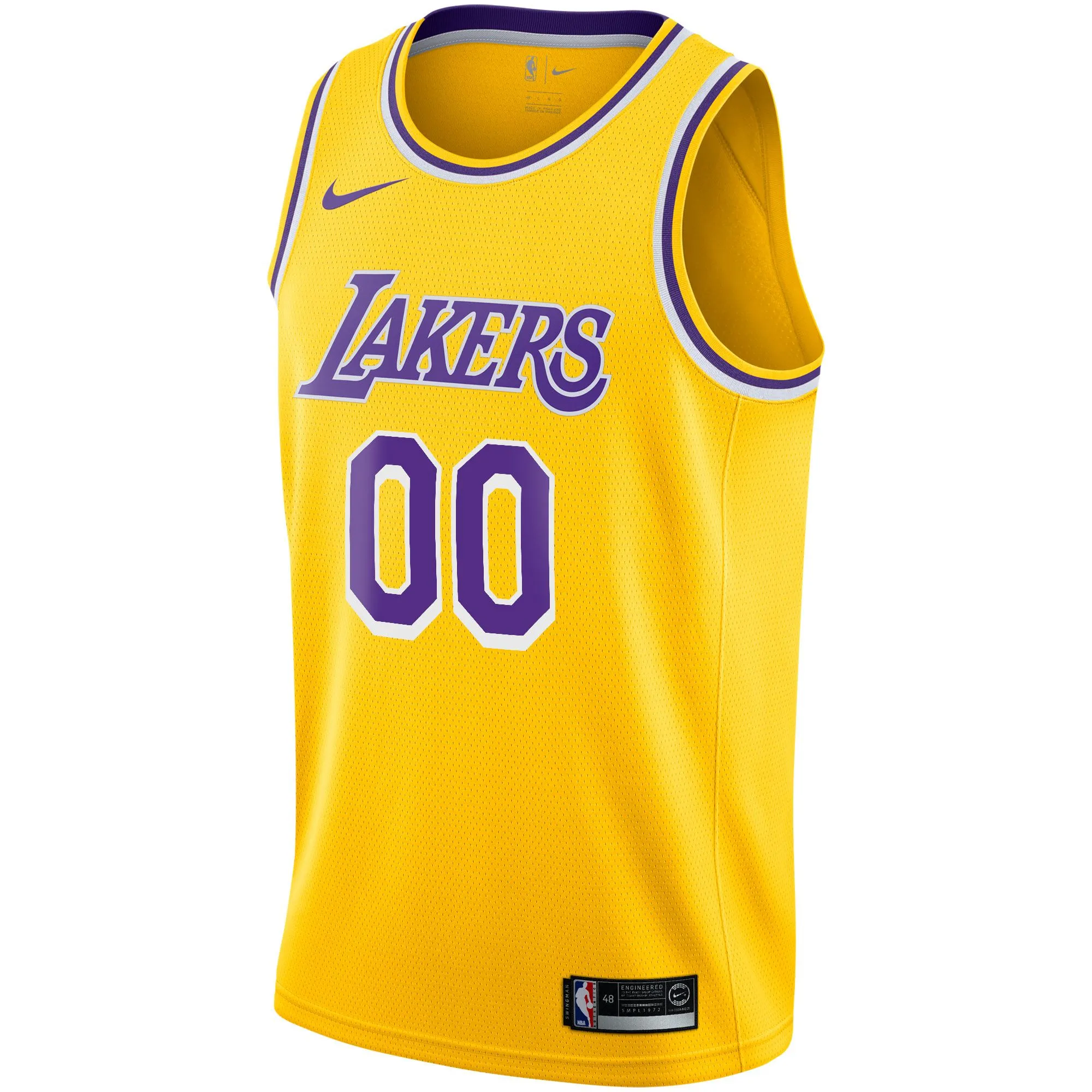 Los Angeles Lakers  2020/21 Swingman Custom Jersey - Icon Edition - Gold