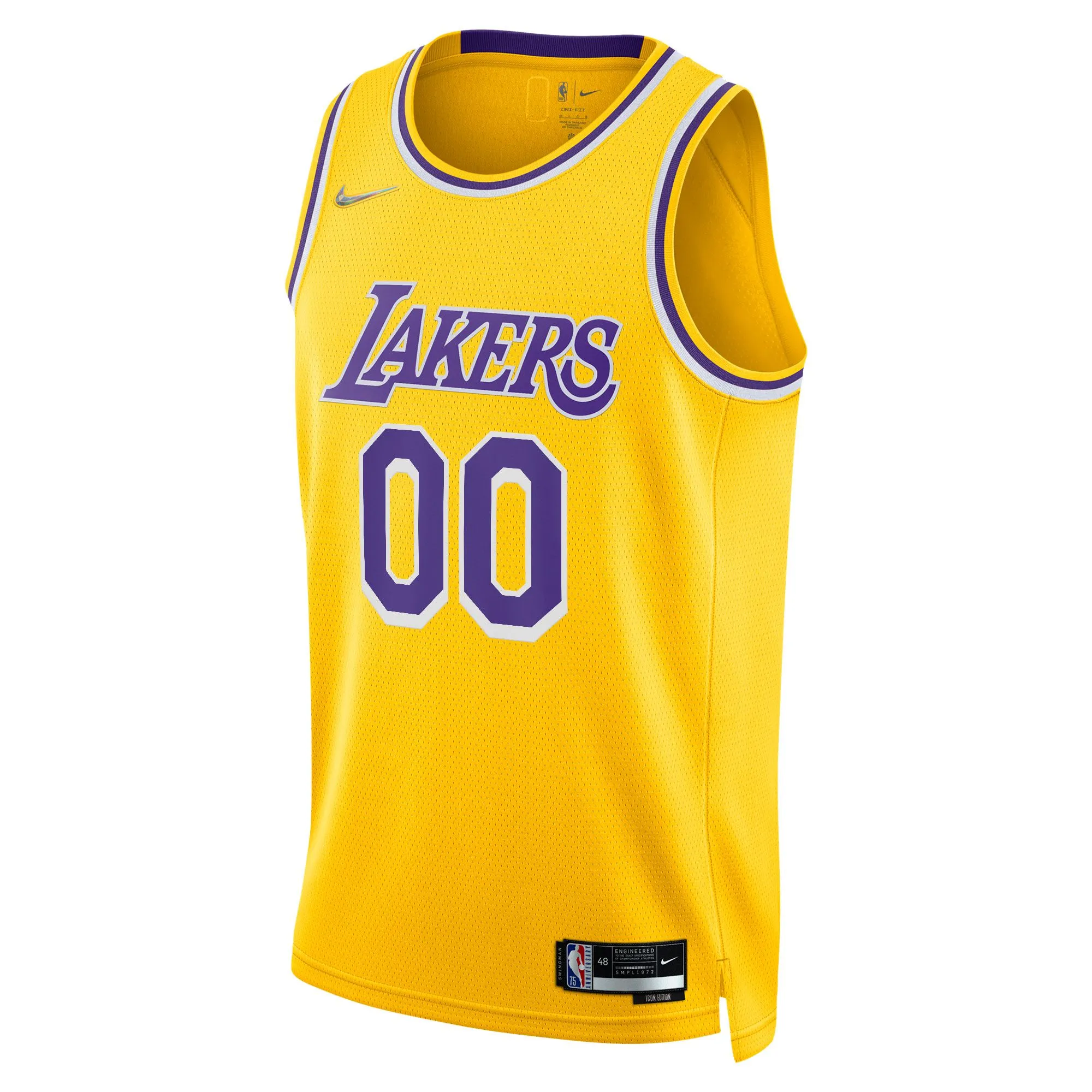 Los Angeles Lakers  2021/22 Diamond Swingman Custom Jersey - Icon Edition - Gold