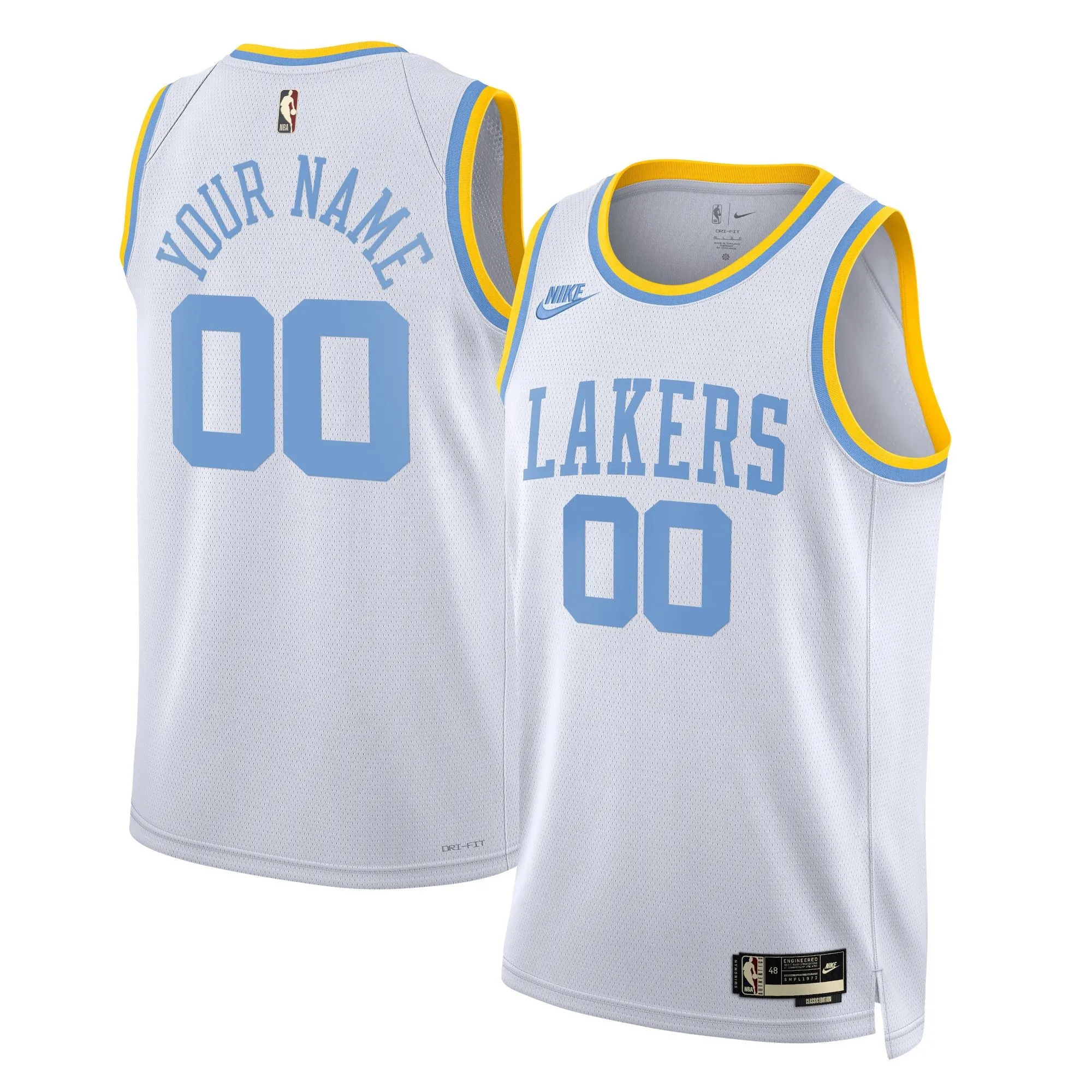 Los Angeles Lakers  Unisex 2022/23 Custom Swingman Jersey - Classic Edition - White