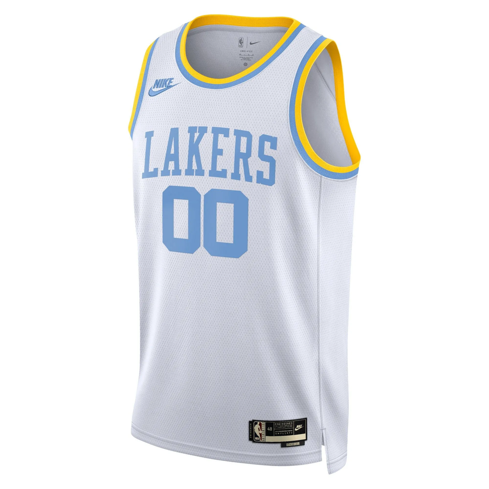 Los Angeles Lakers  Unisex 2022/23 Custom Swingman Jersey - Classic Edition - White