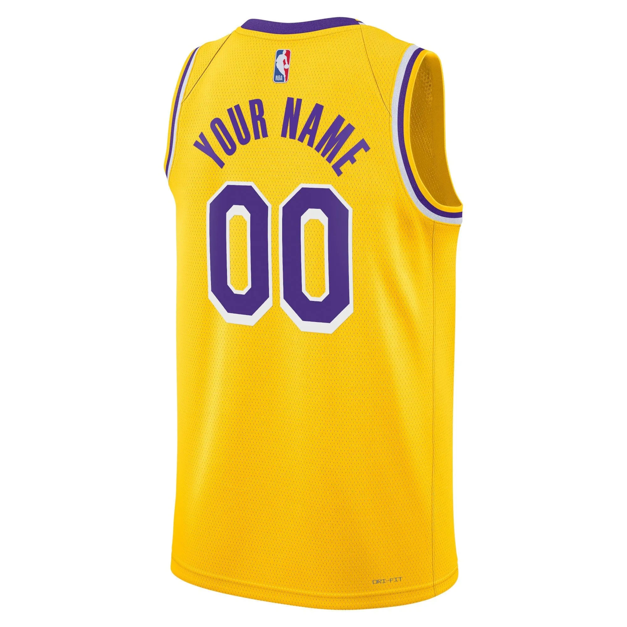 Los Angeles Lakers  Unisex Swingman Custom Jersey Gold - Icon Edition