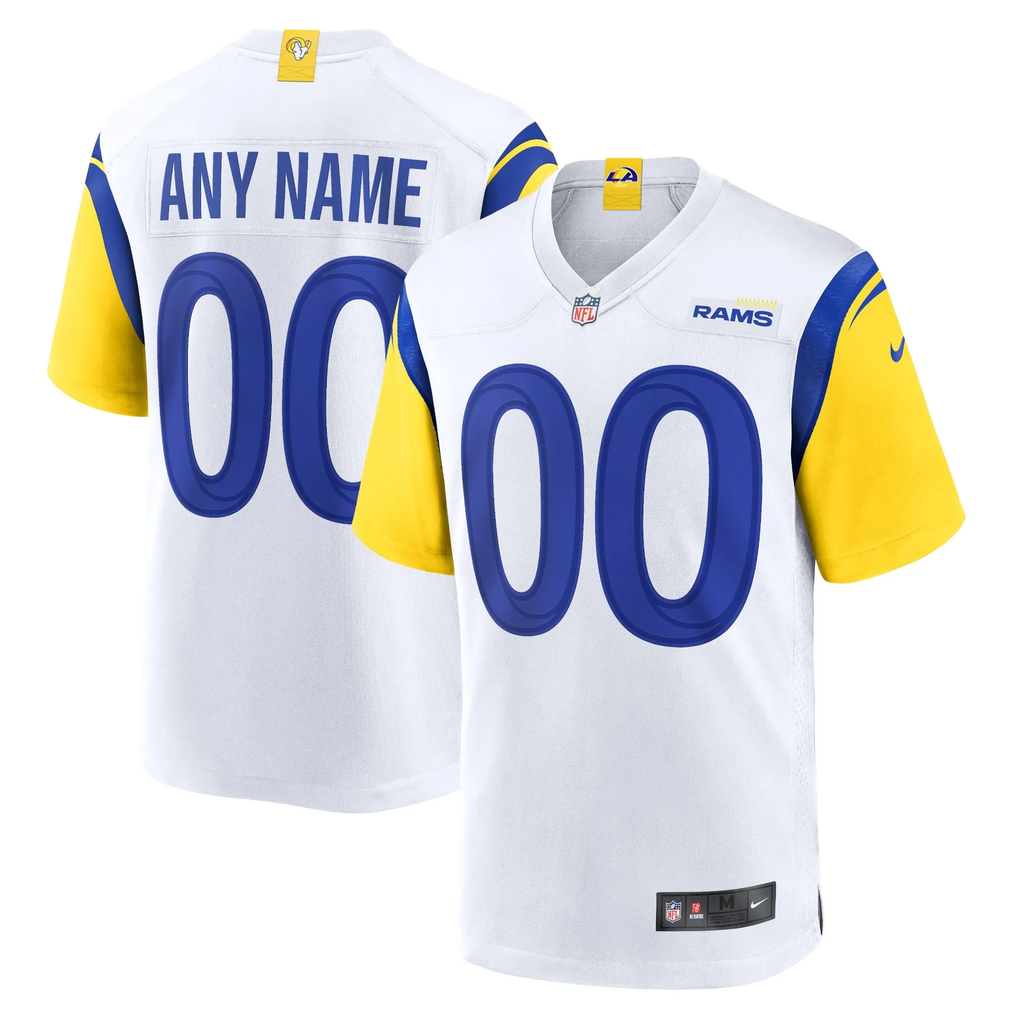 Los Angeles Rams  Alternate Custom Jersey - White