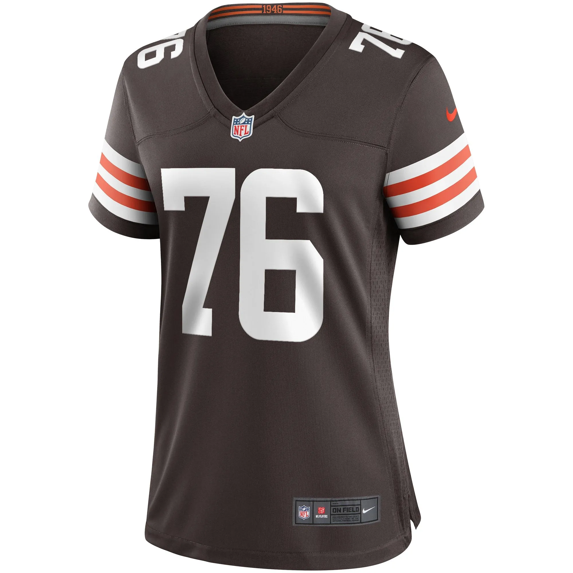 Lou Groza Cleveland Browns  Women's Game Retired Player Jersey - Brown