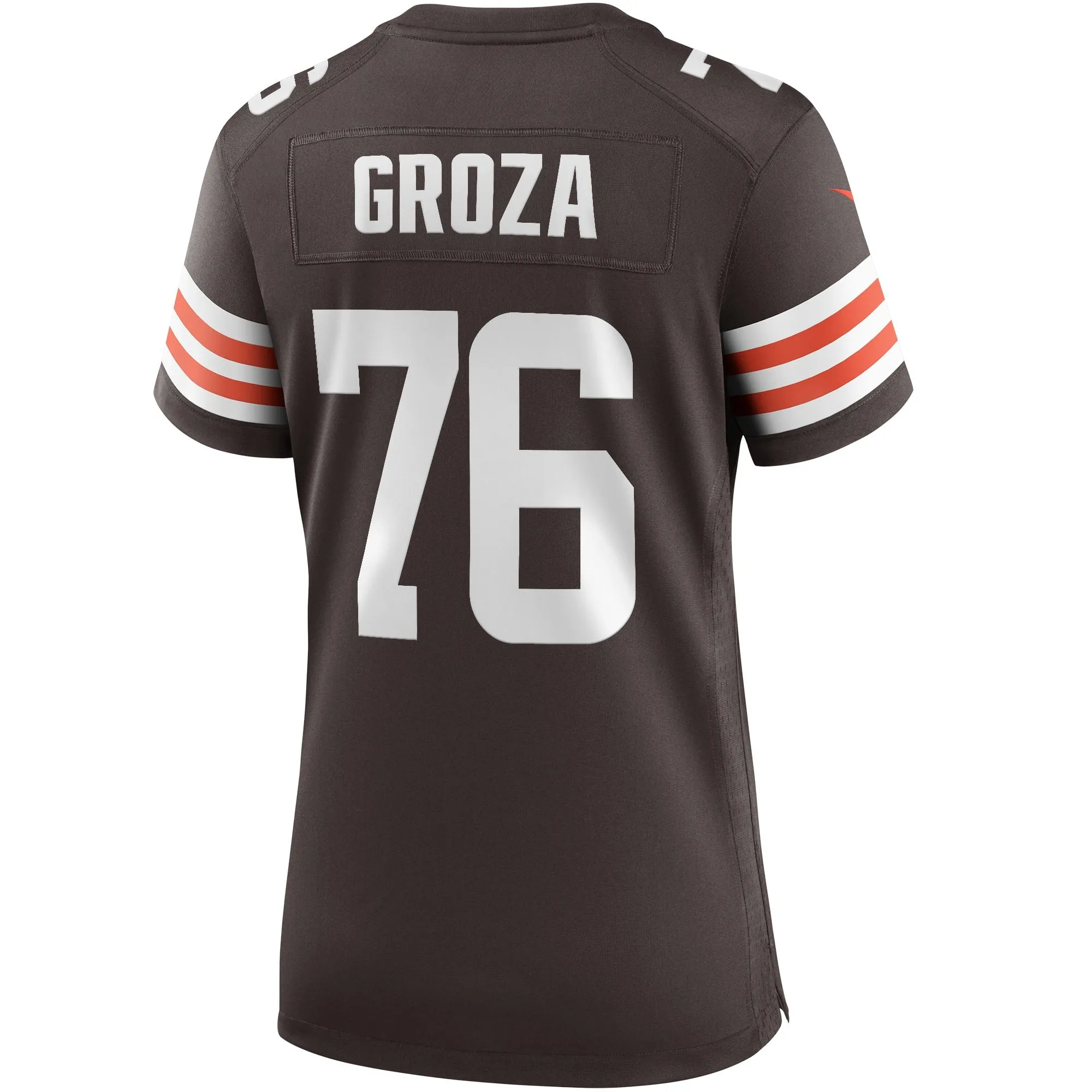 Lou Groza Cleveland Browns  Women's Game Retired Player Jersey - Brown