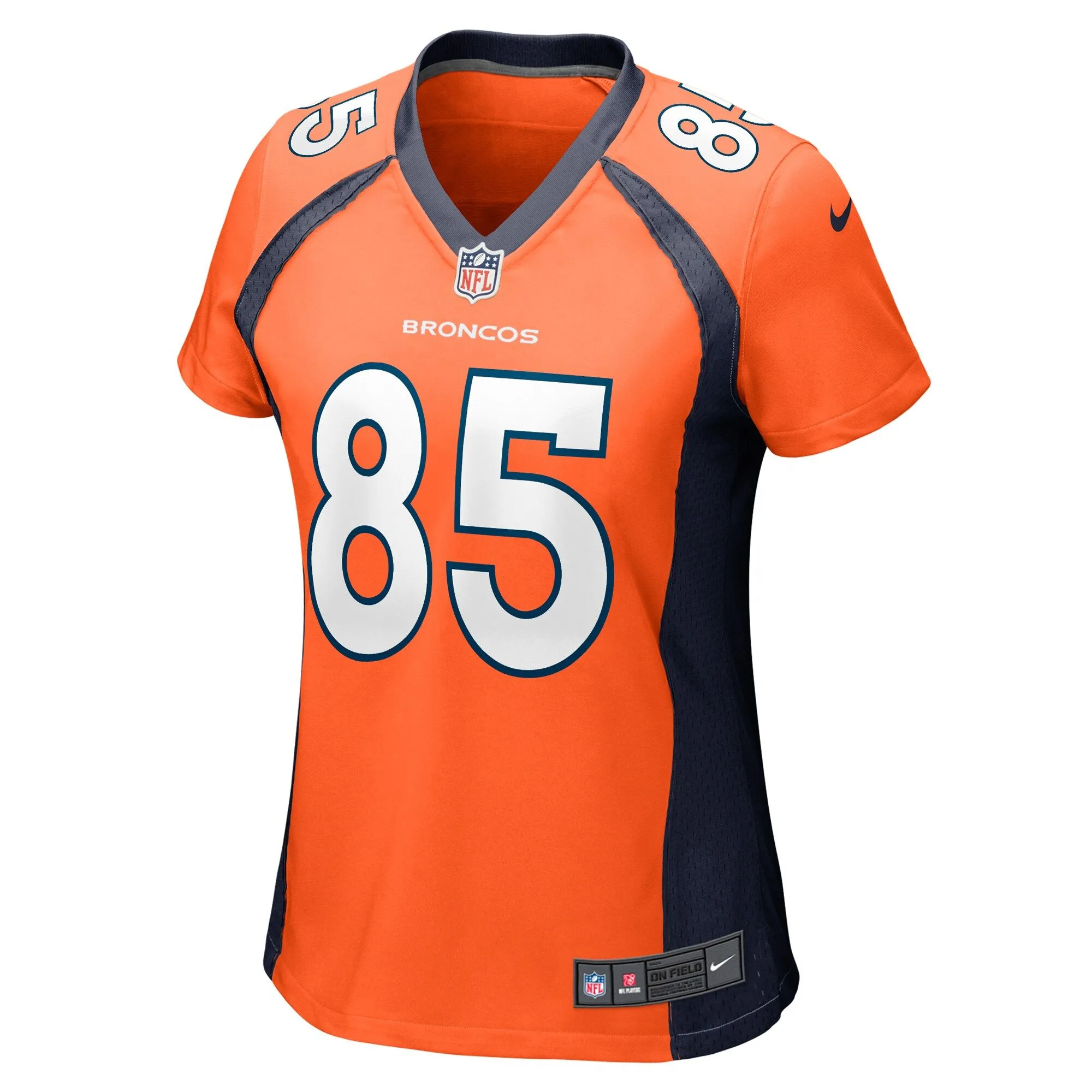 Lucas Krull Denver Broncos  Women's Team Game Jersey -  Orange