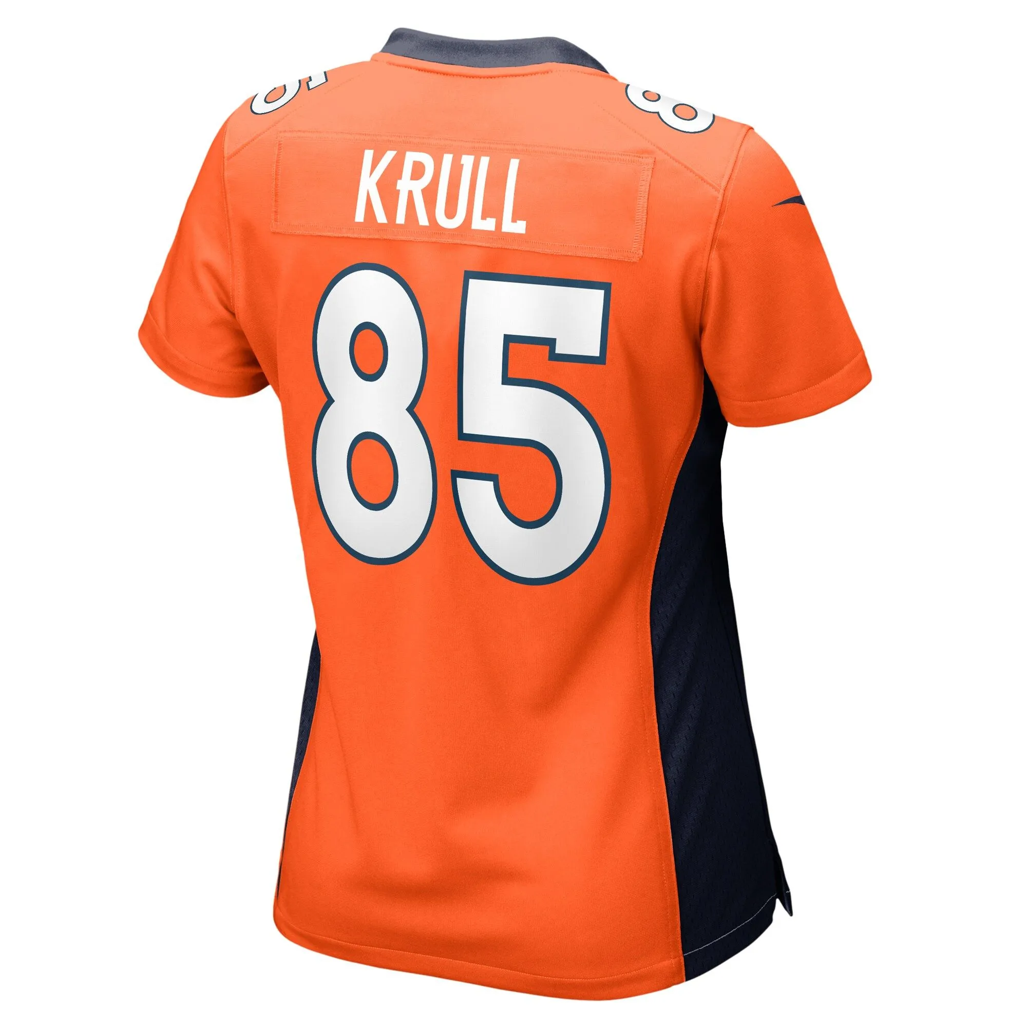 Lucas Krull Denver Broncos  Women's Team Game Jersey -  Orange