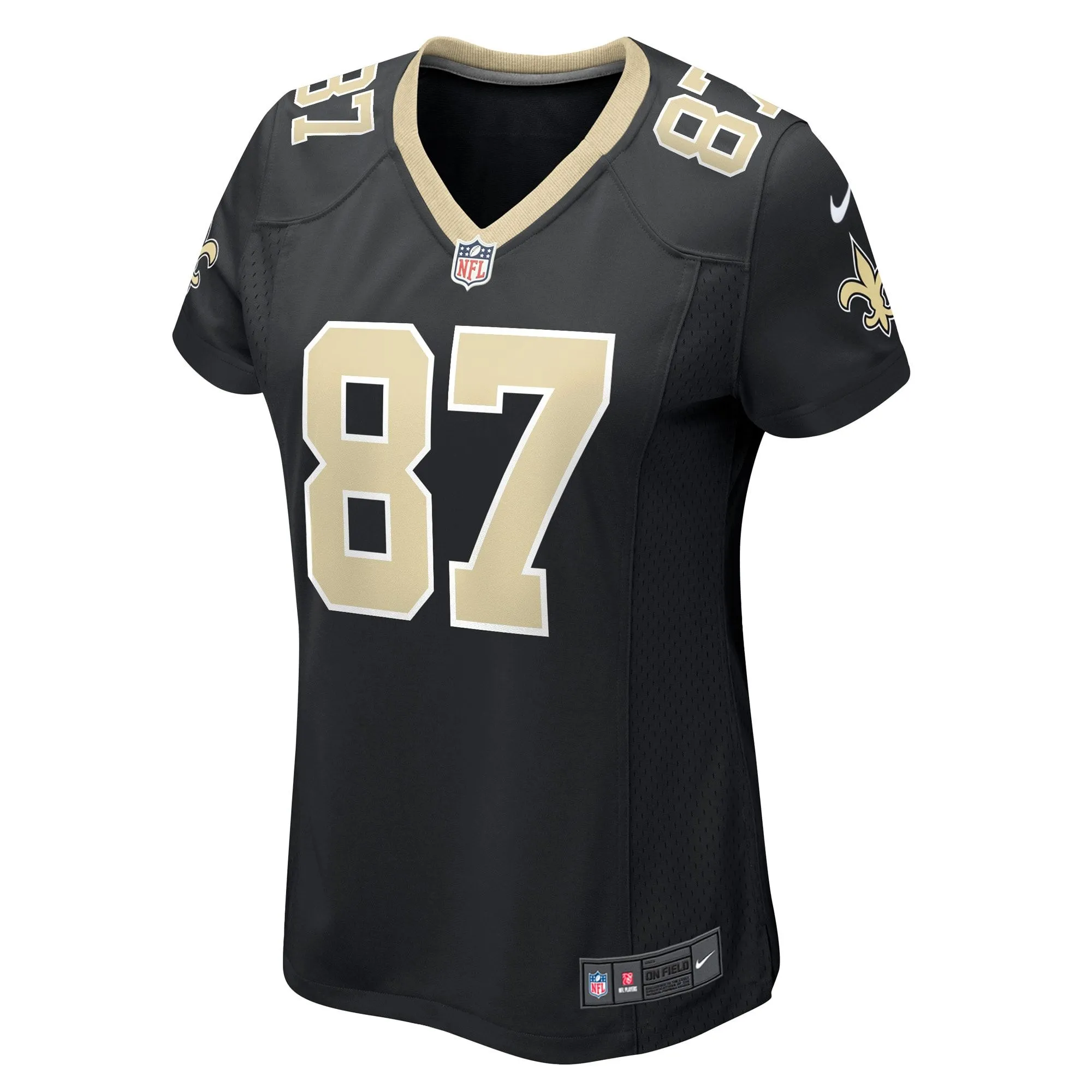 Lucas Krull New Orleans Saints  Women's Game Player Jersey - Black