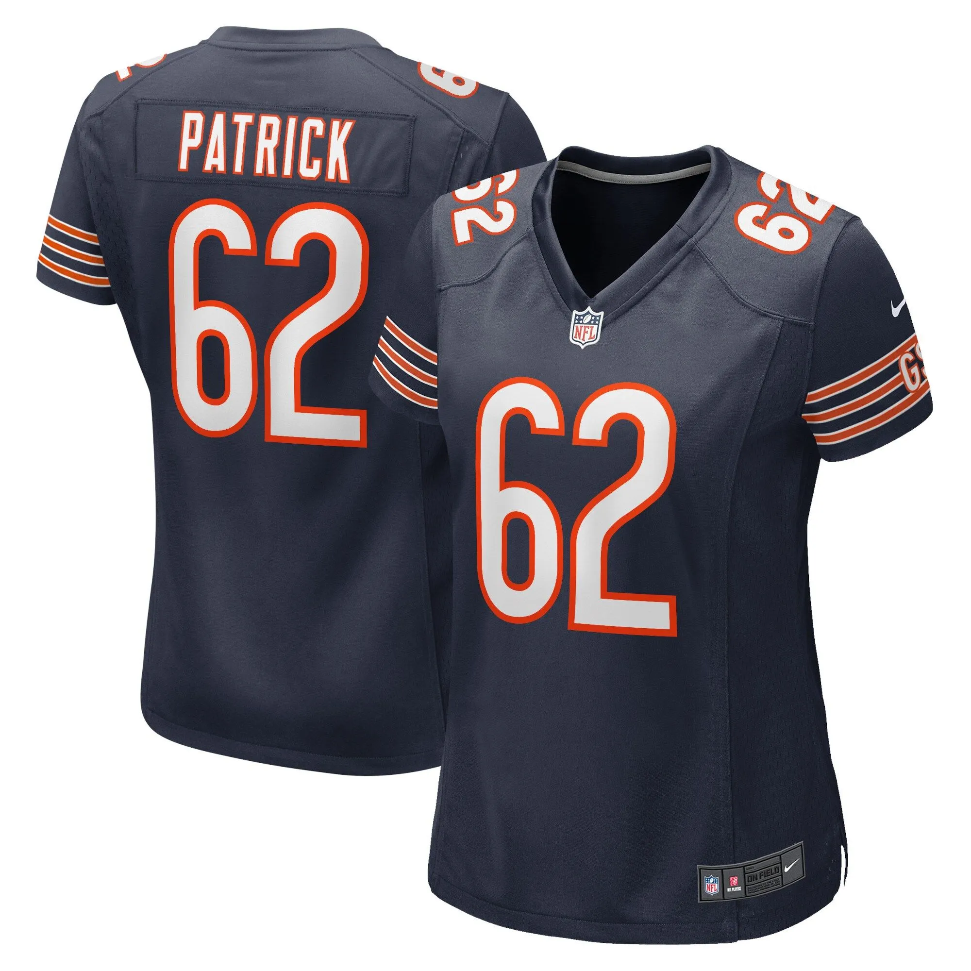 Lucas Patrick Chicago Bears  Women's Game Jersey - Navy