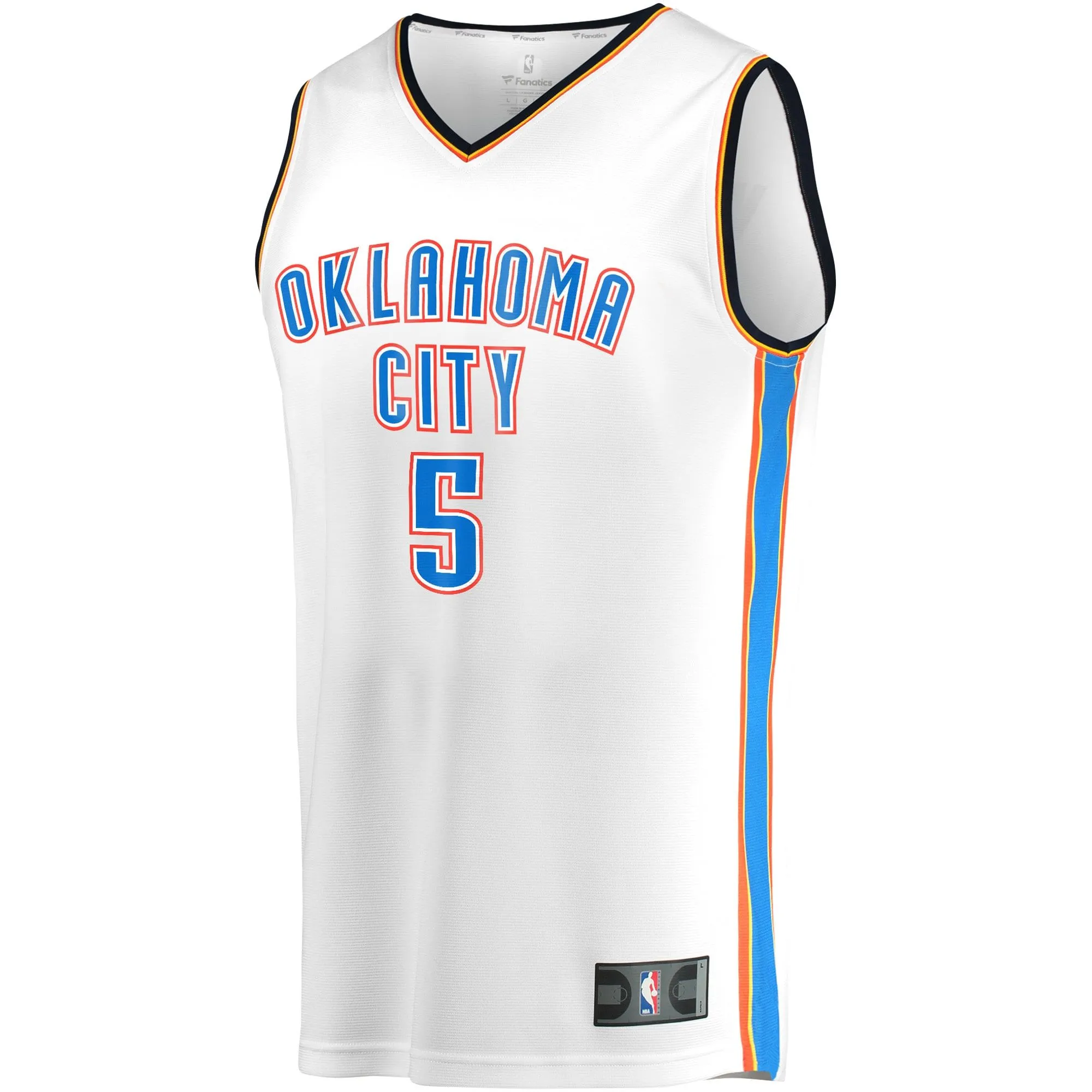 Luguentz Dort Oklahoma City Thunder Fanatics Branded Youth Fast Break Player Jersey - Association Edition - White