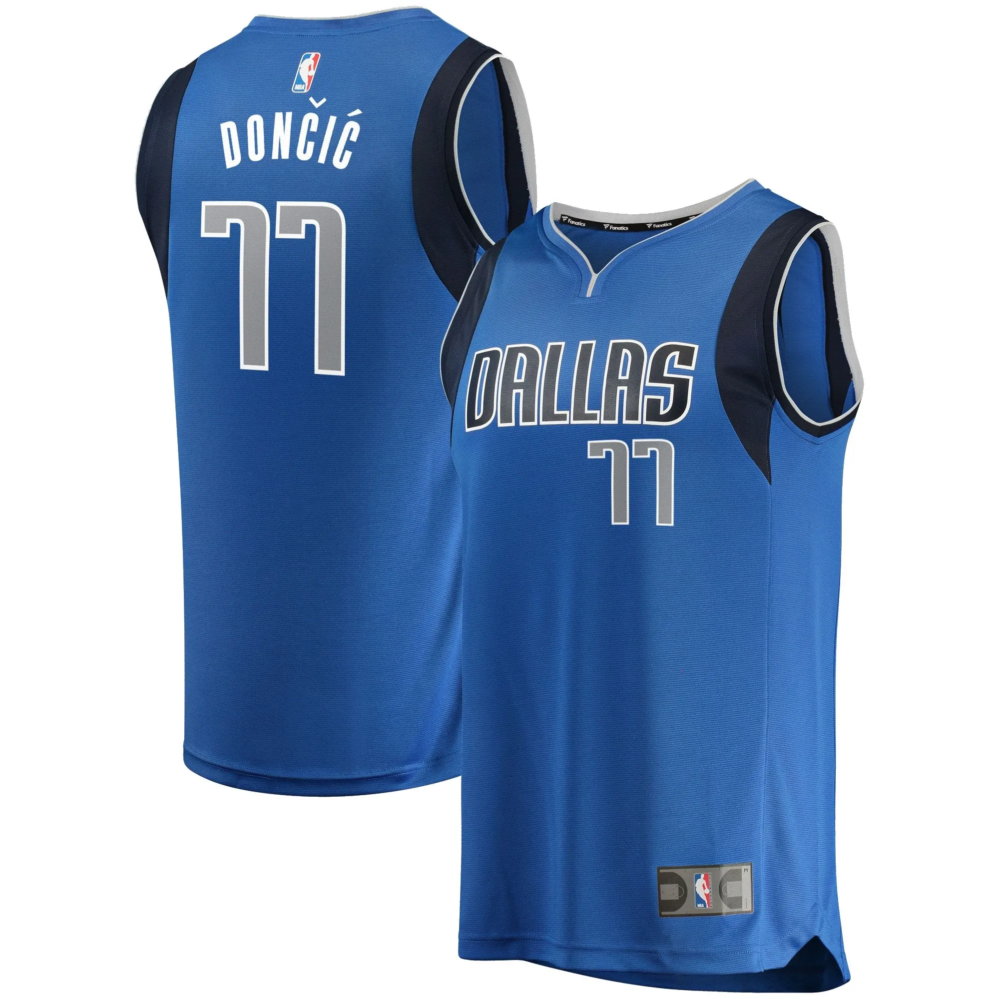 Luka Doncic Dallas Mavericks Fanatics Branded Big & Tall Fast Break Player Jersey - Blue - Icon Edition