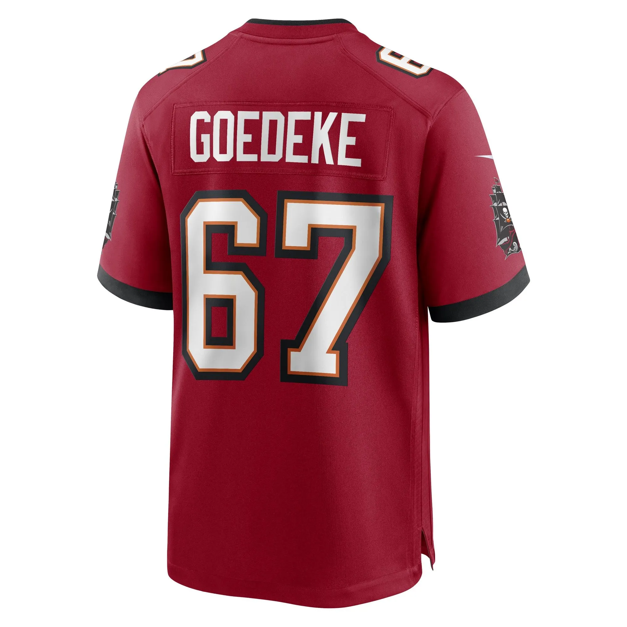 Luke Goedeke Tampa Bay Buccaneers  Game Player Jersey - Red