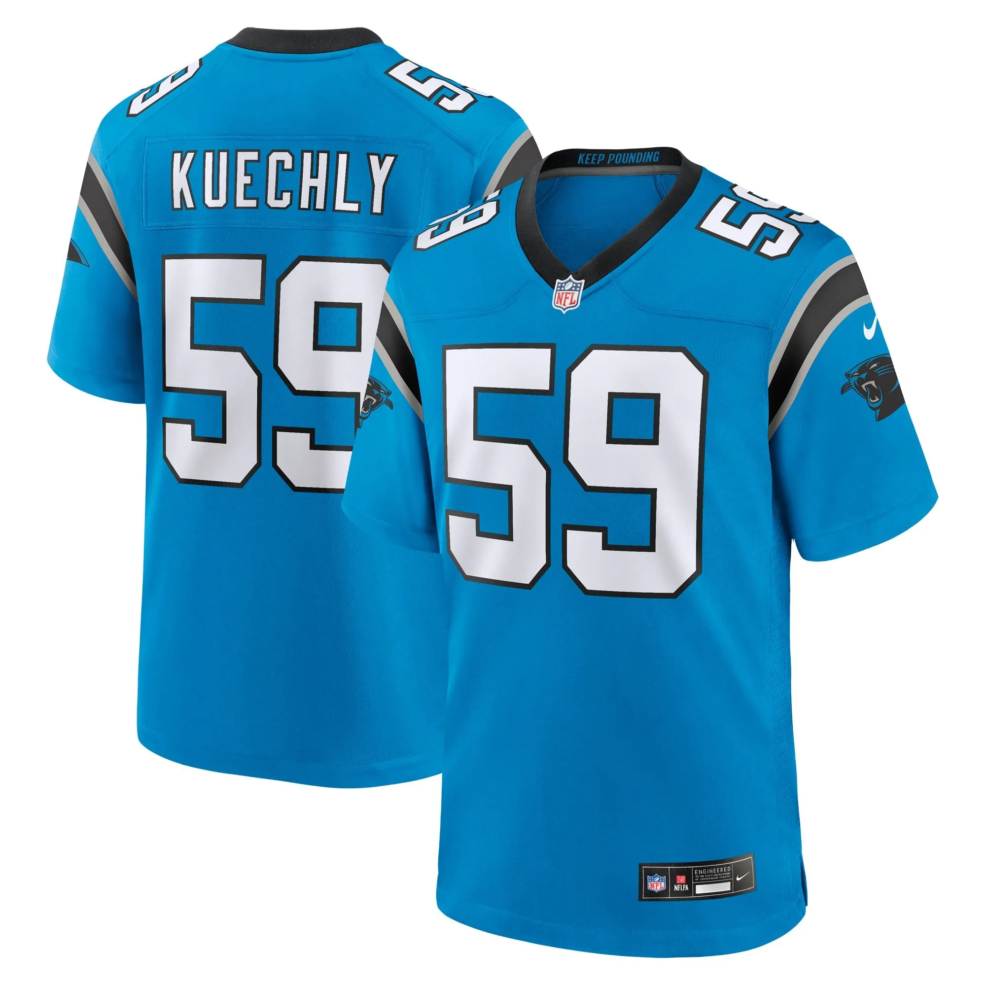 Luke Kuechly Carolina Panthers  Retired Player Game Jersey - Blue