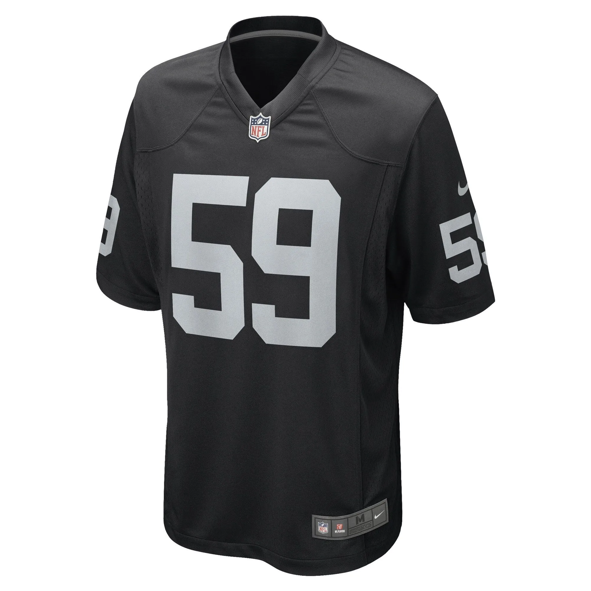 Luke Masterson Las Vegas Raiders  Game Player Jersey - Black