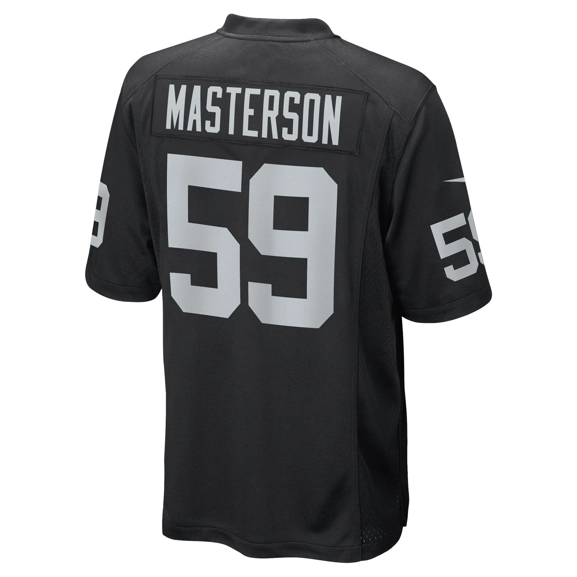 Luke Masterson Las Vegas Raiders  Game Player Jersey - Black