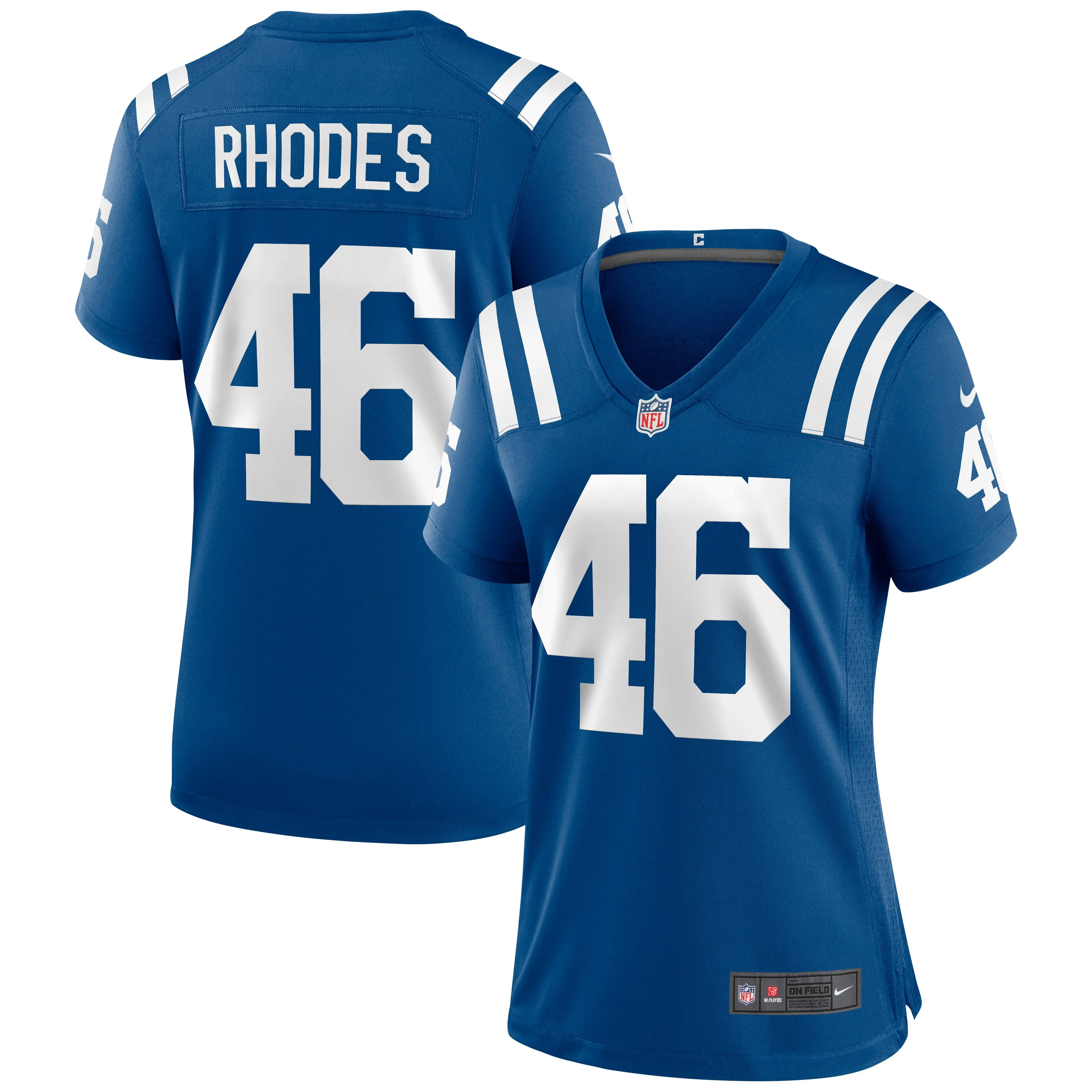 Luke Rhodes Indianapolis Colts  Women's Game Jersey - Royal