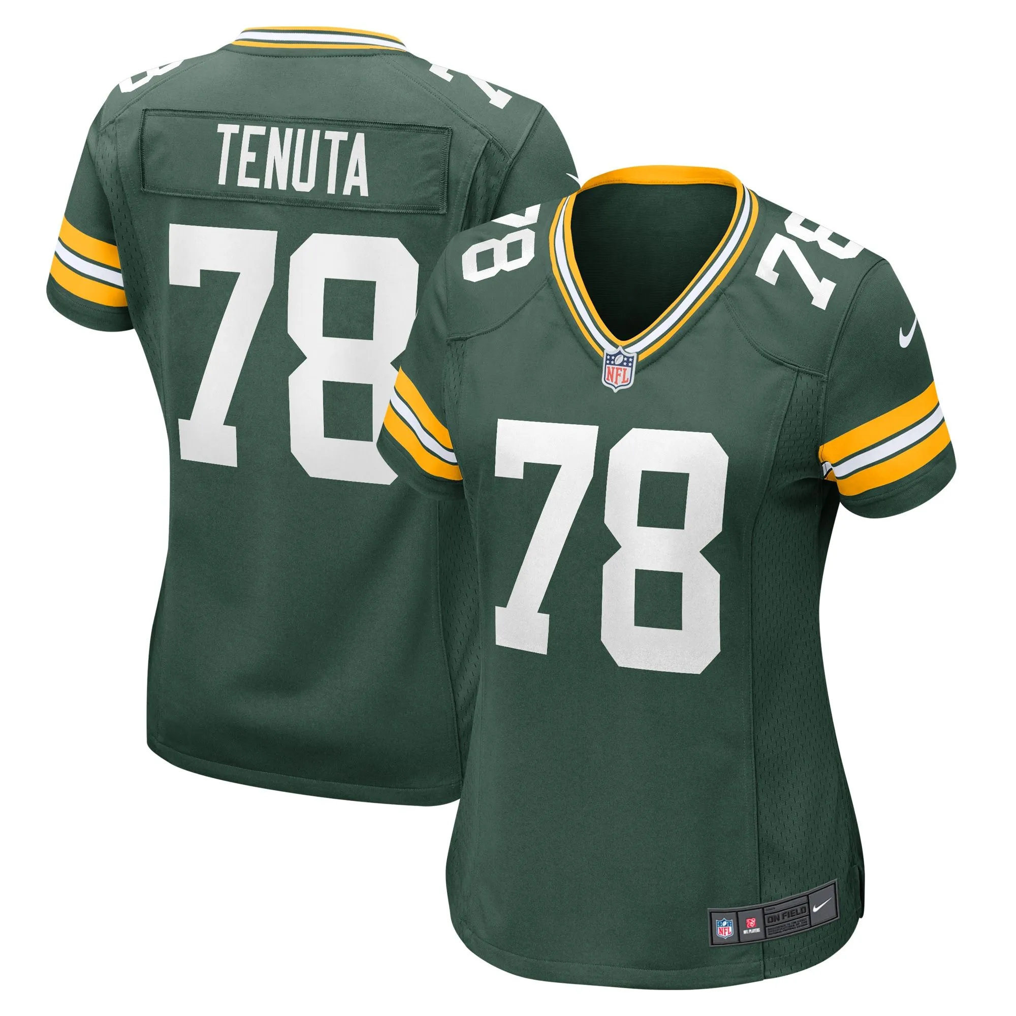 Luke Tenuta Green Bay Packers  Women's Home Game Player Jersey - Green