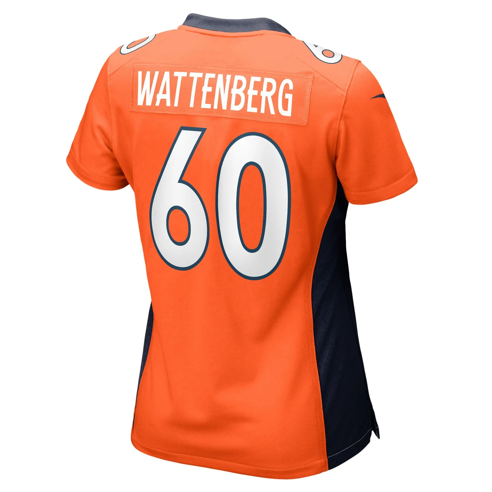 Luke Wattenberg Denver Broncos  Women's Game Player Jersey - Orange