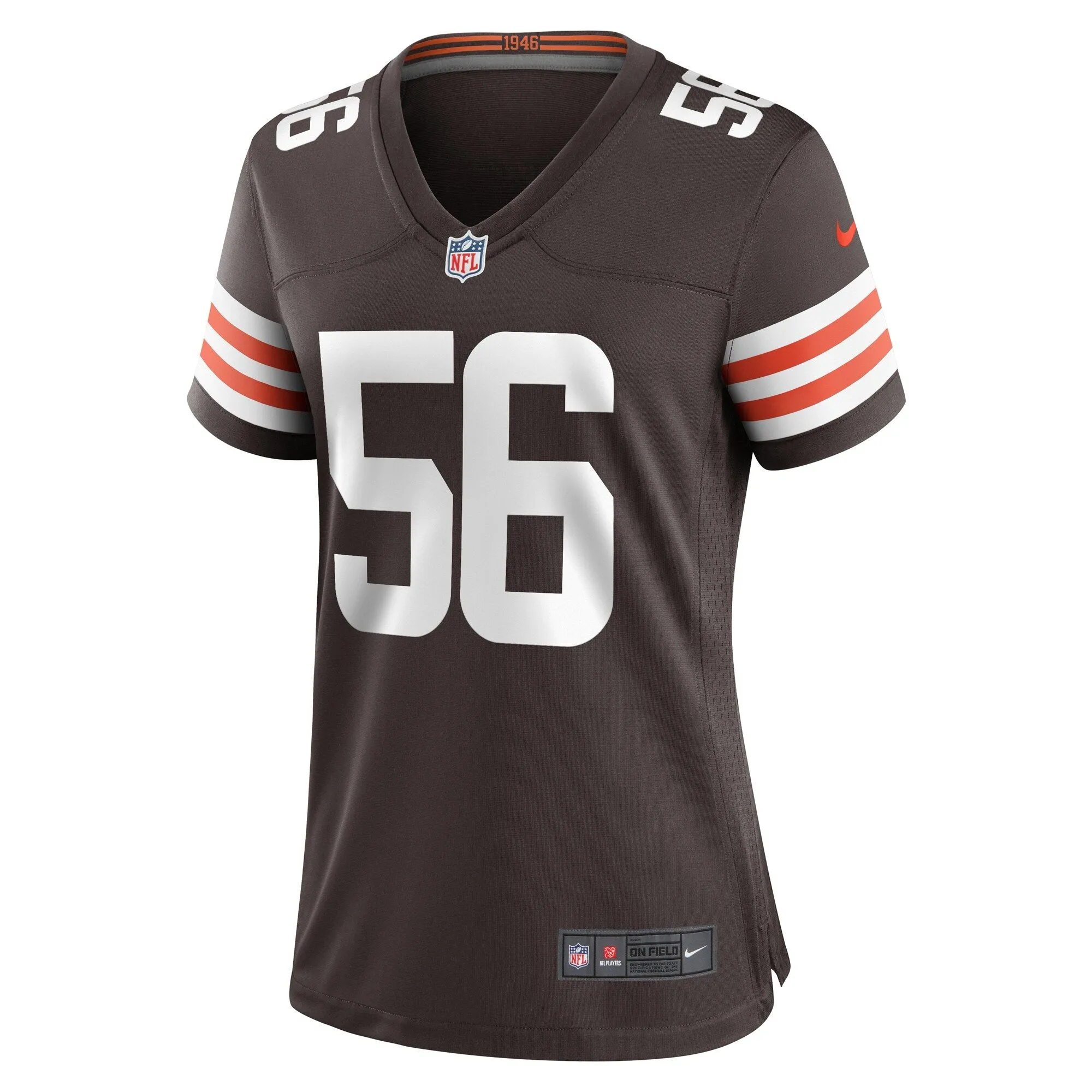 Luke Wypler Cleveland Browns  Women's Team Game Jersey -  Brown