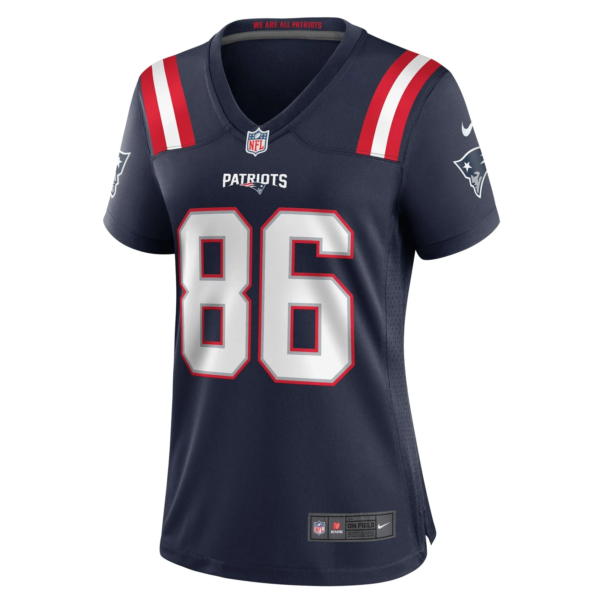 Lynn Bowden Jr. New England Patriots  Women's Home Game Player Jersey - Navy