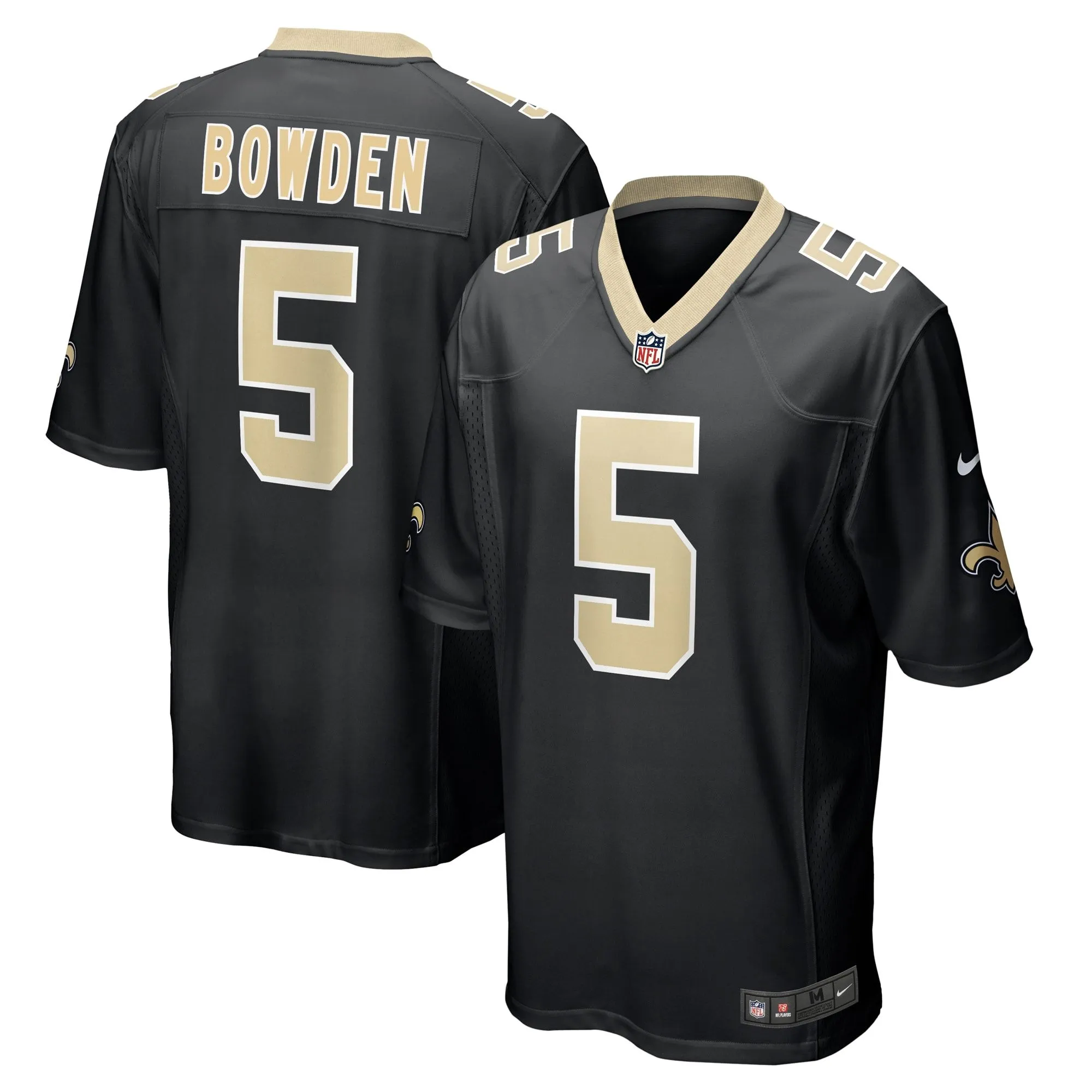 Lynn Bowden Jr. New Orleans Saints  Team Game Jersey -  Black