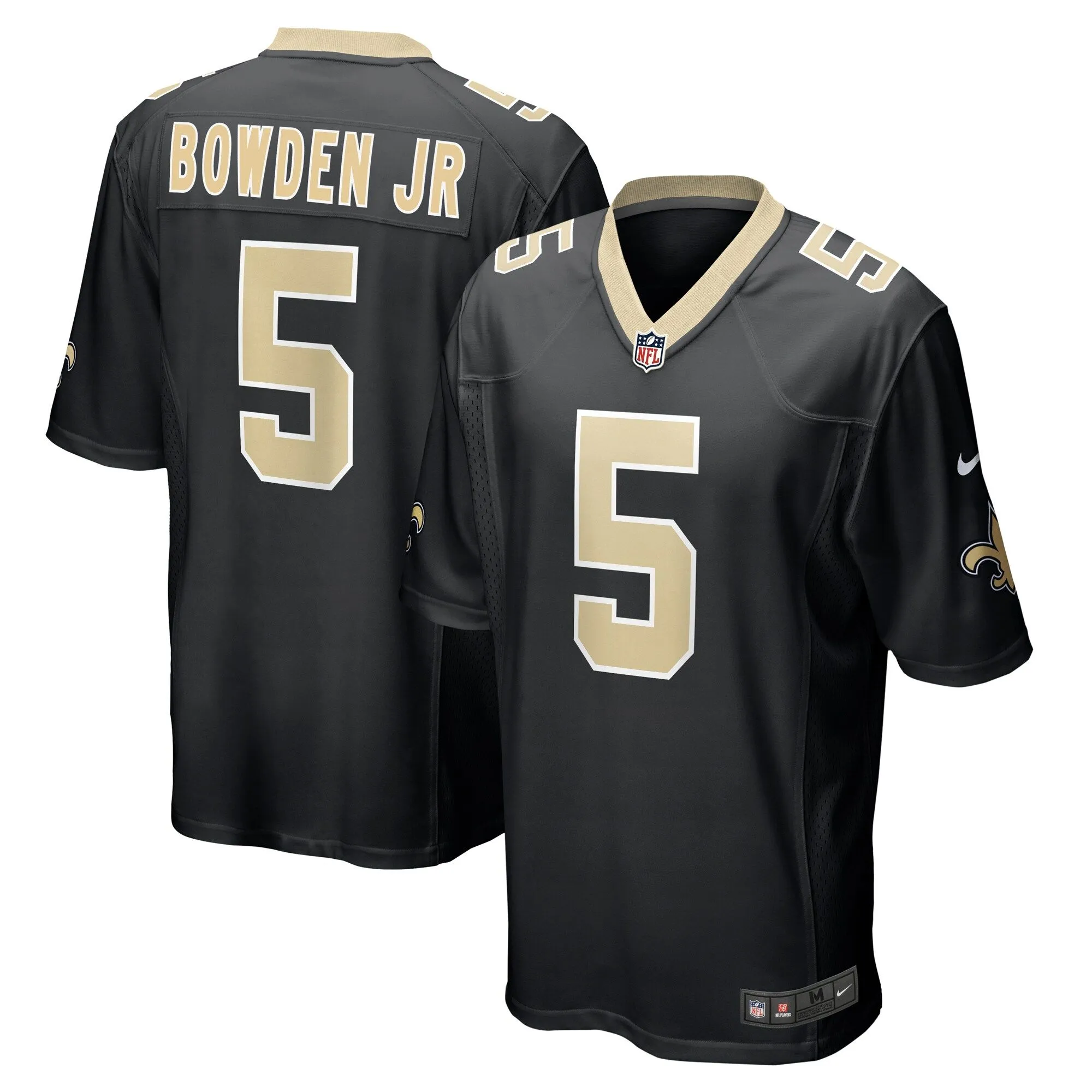 Lynn Bowden Jr. New Orleans Saints  Team Game Jersey -  Black