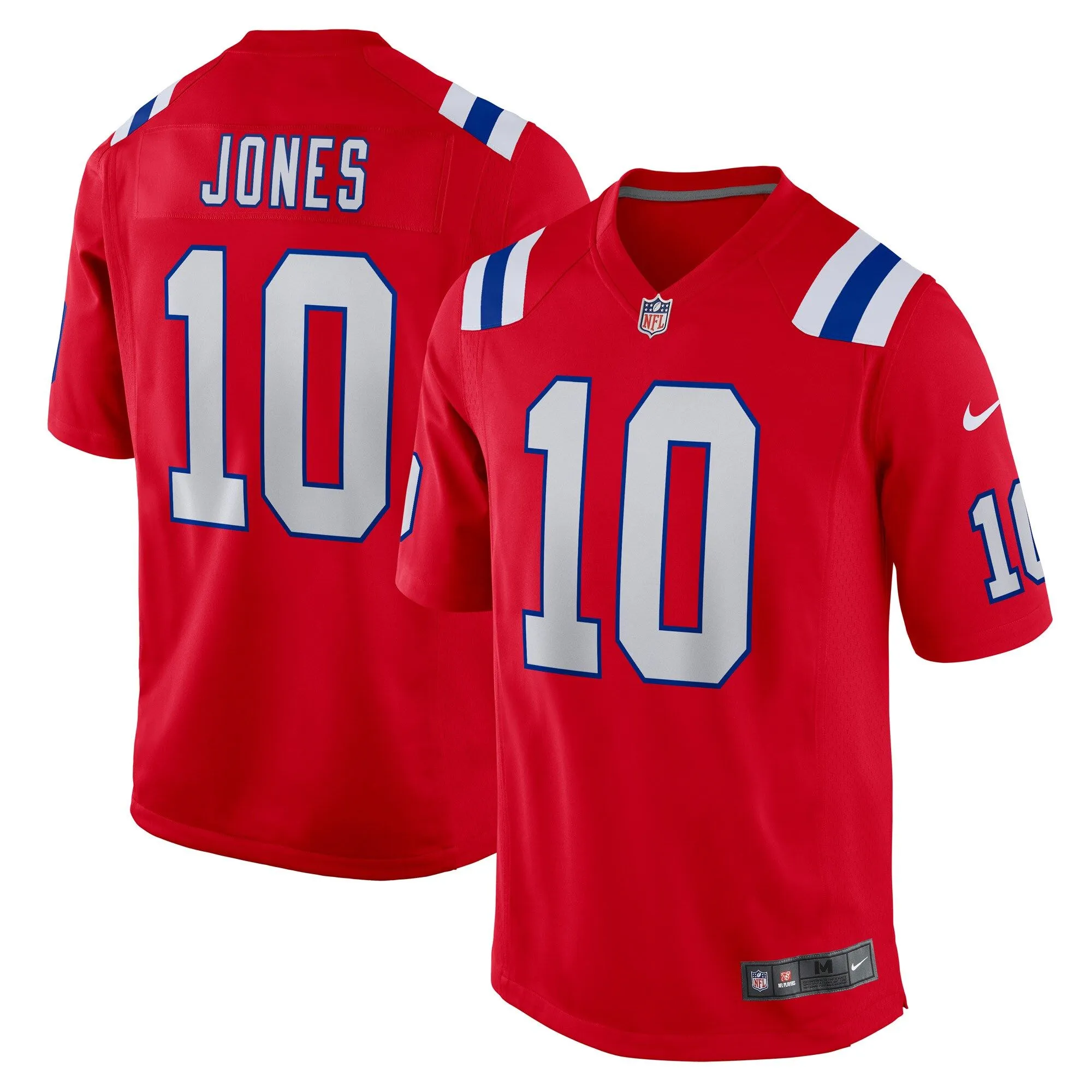 Mac Jones New England Patriots  Game Jersey - Red