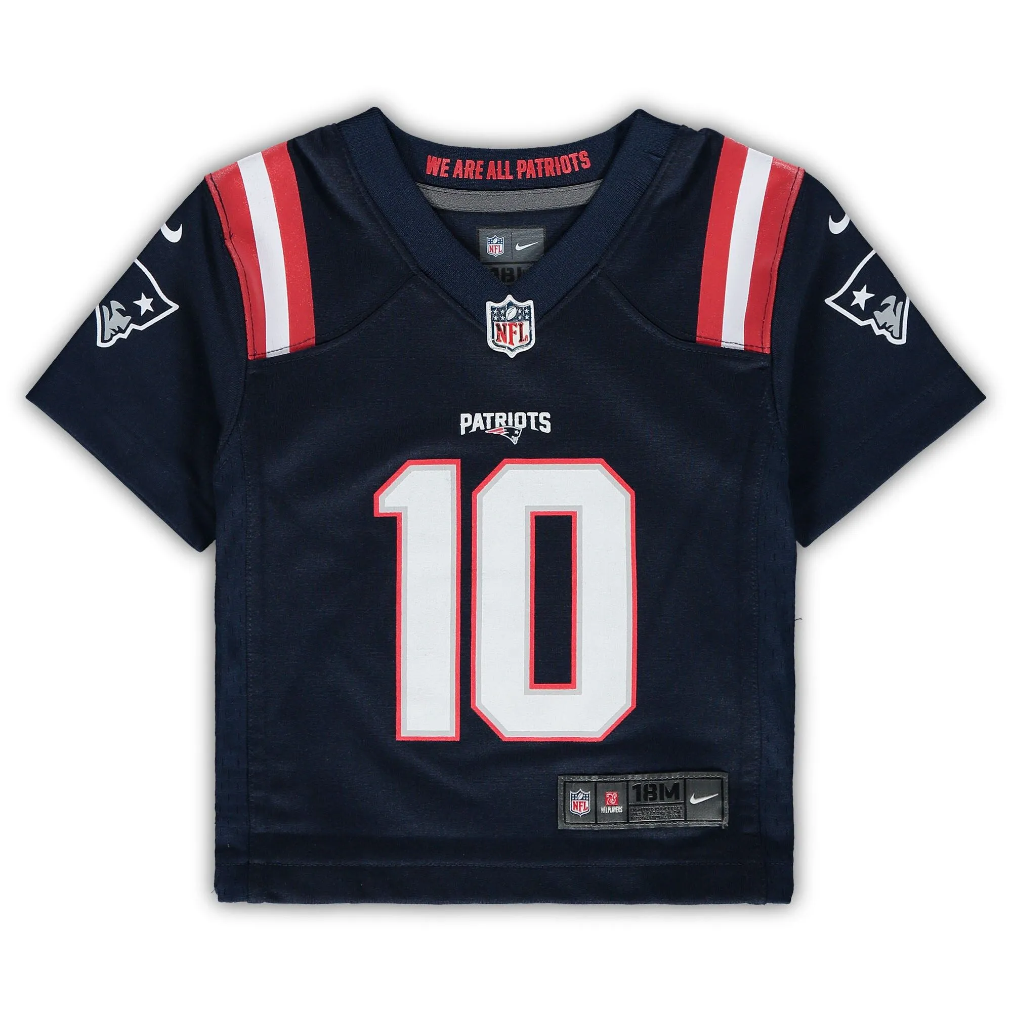 Mac Jones New England Patriots  Infant Game Jersey - Navy