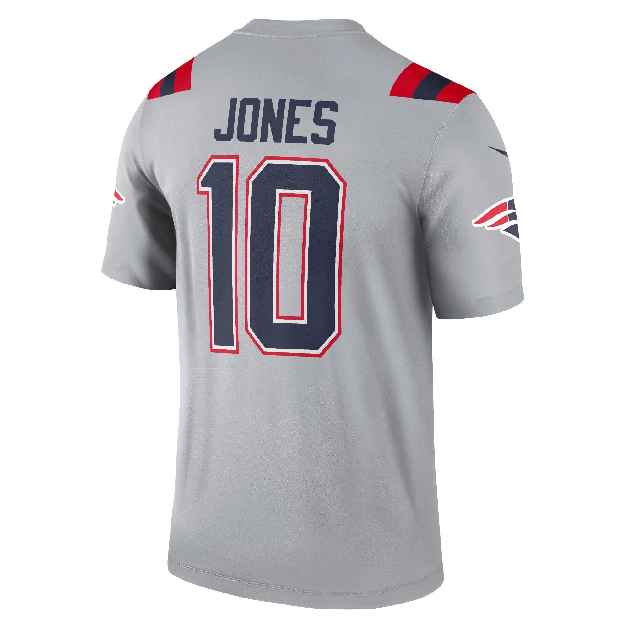 Mac Jones New England Patriots  Inverted Legend Jersey - Gray