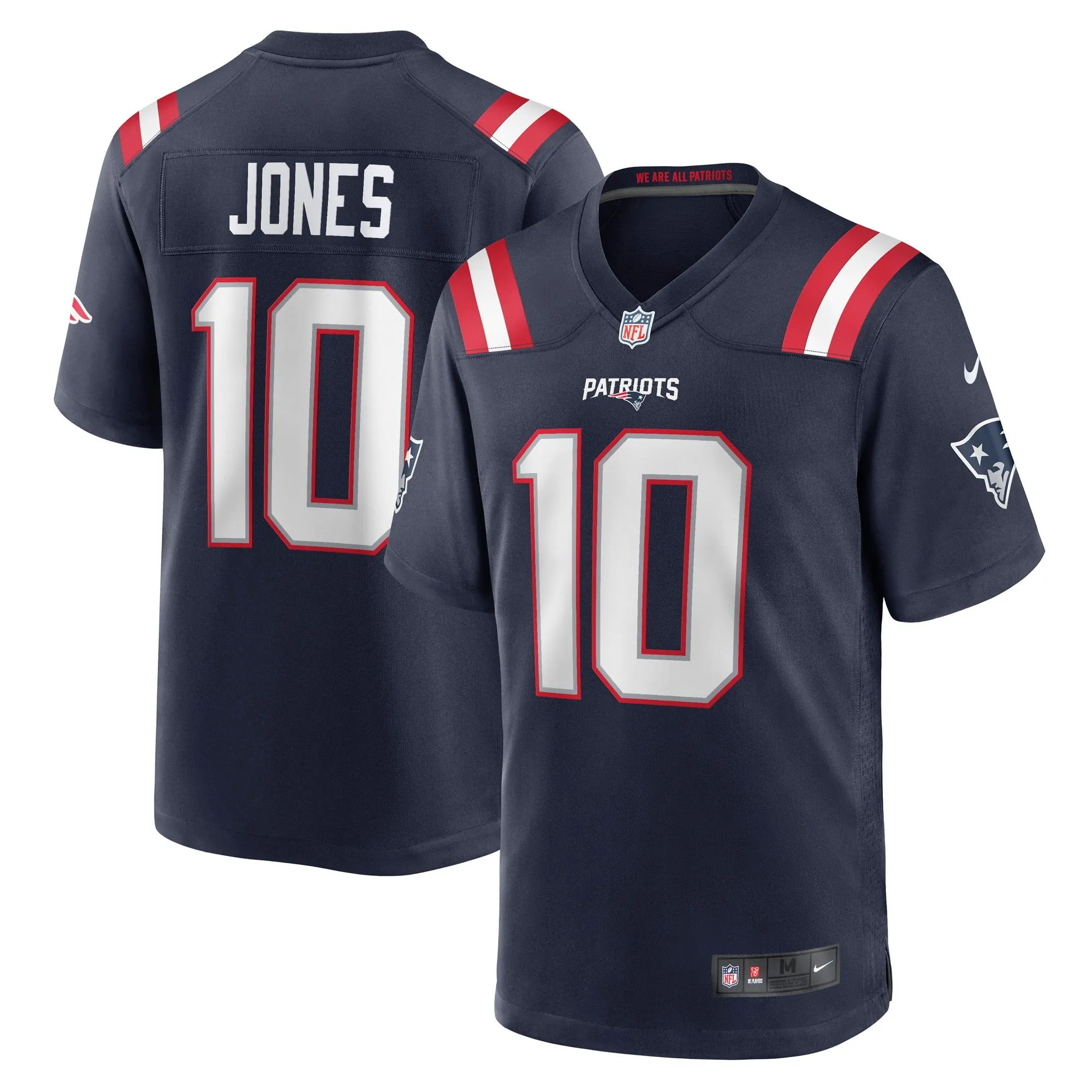 Mac Jones New England Patriots  Player Game Jersey - Navy